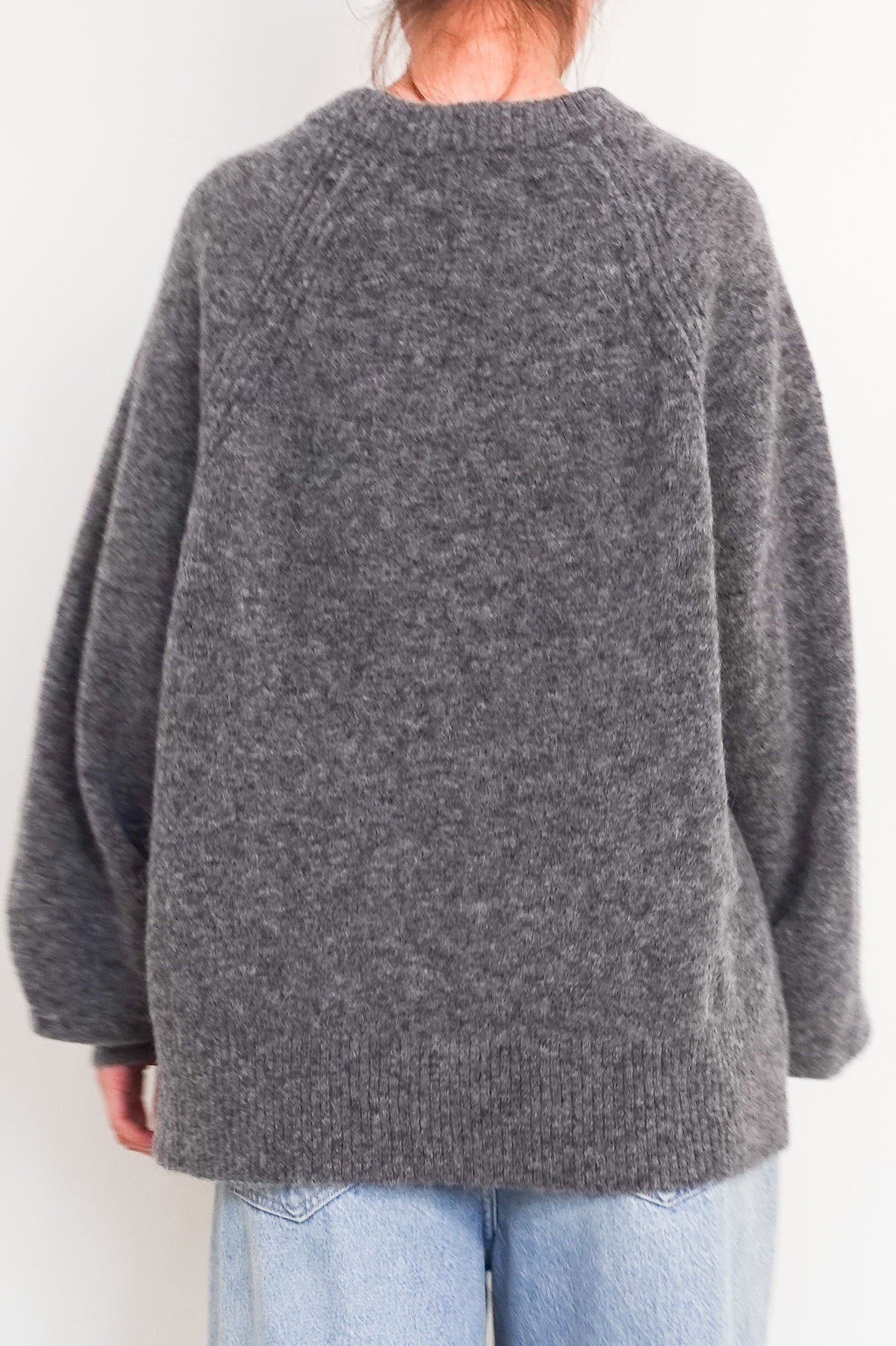 Grey knitted sweater RRP £110