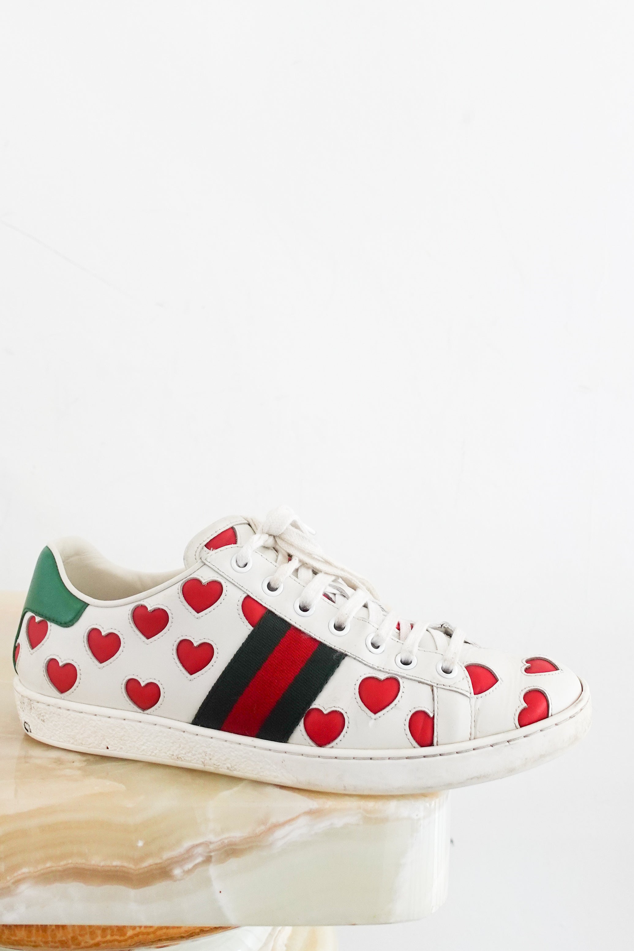 Ace valentine heart low top trainers RRP £550