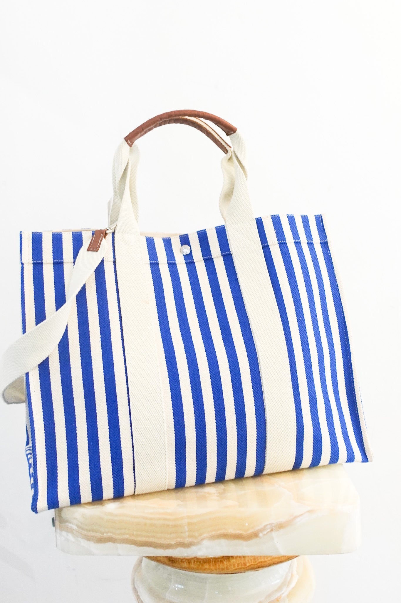 Blue and white tote bag RRP £425