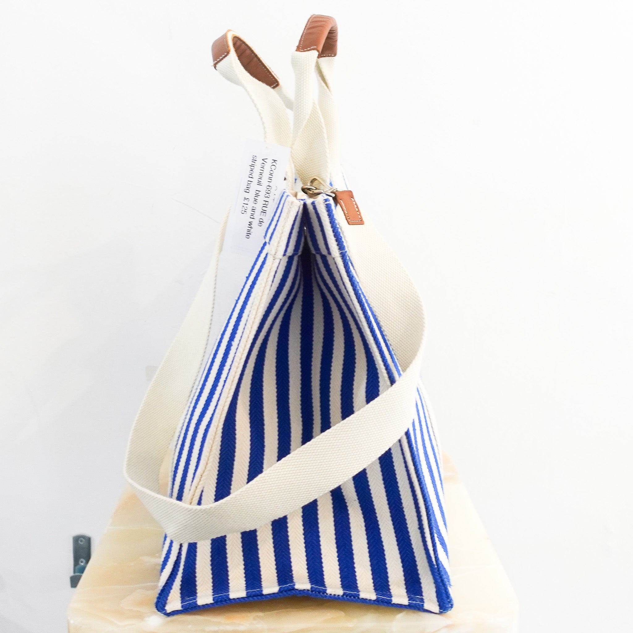 Blue and white tote bag RRP £425