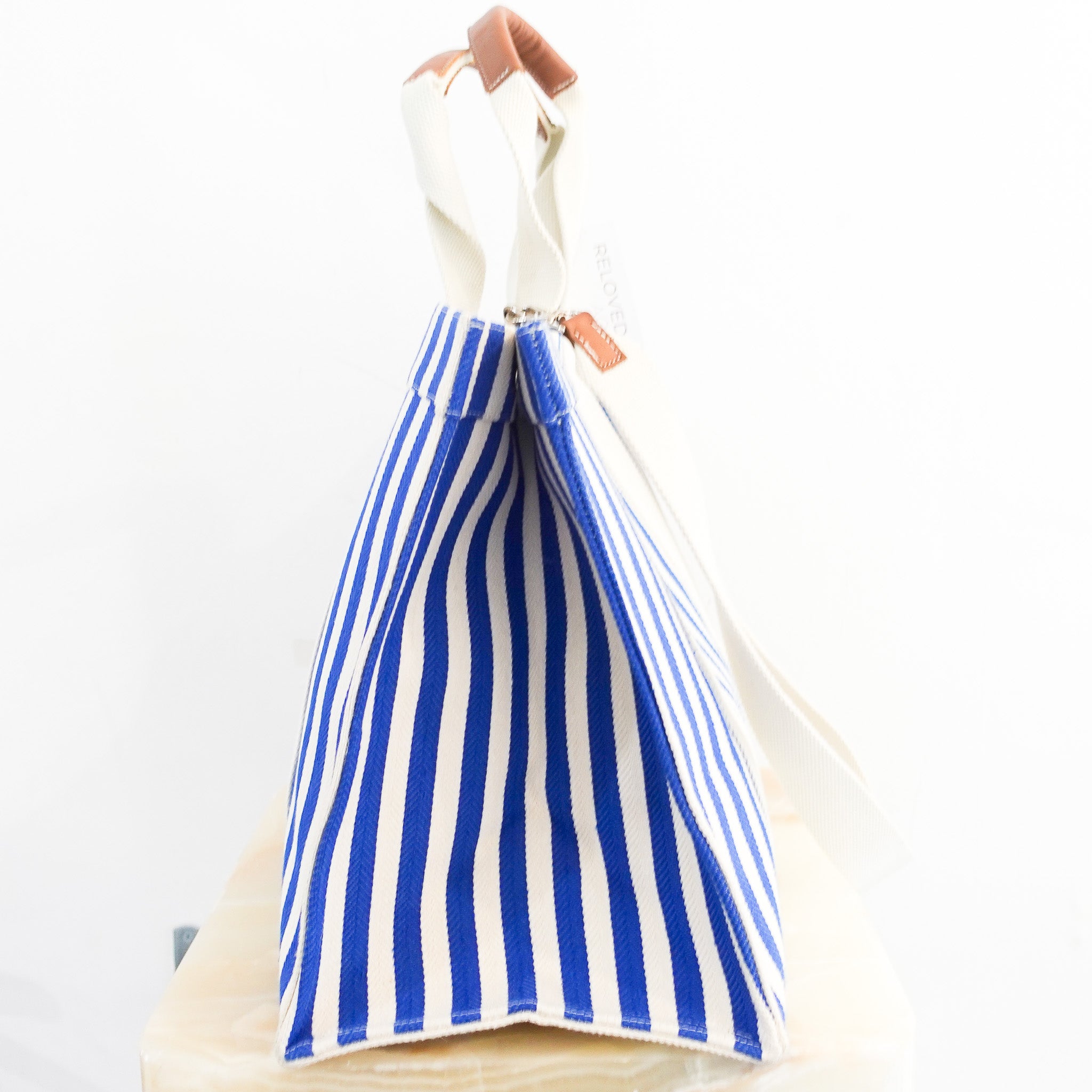 Blue and white tote bag RRP £425