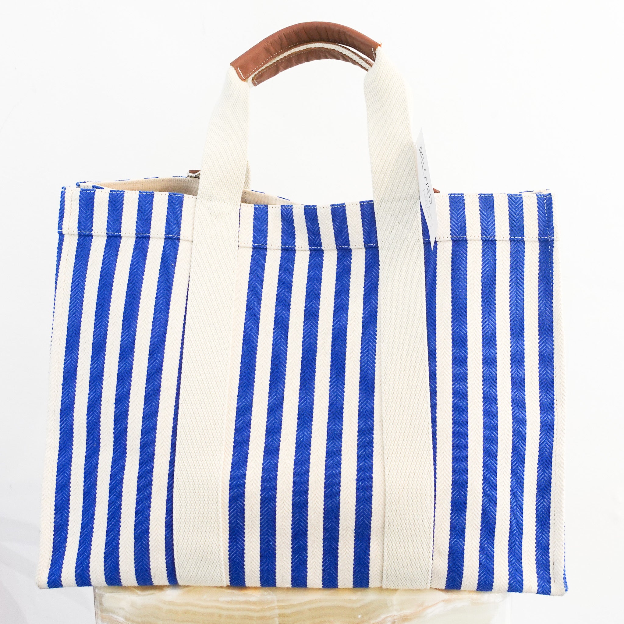 Blue and white tote bag RRP £425