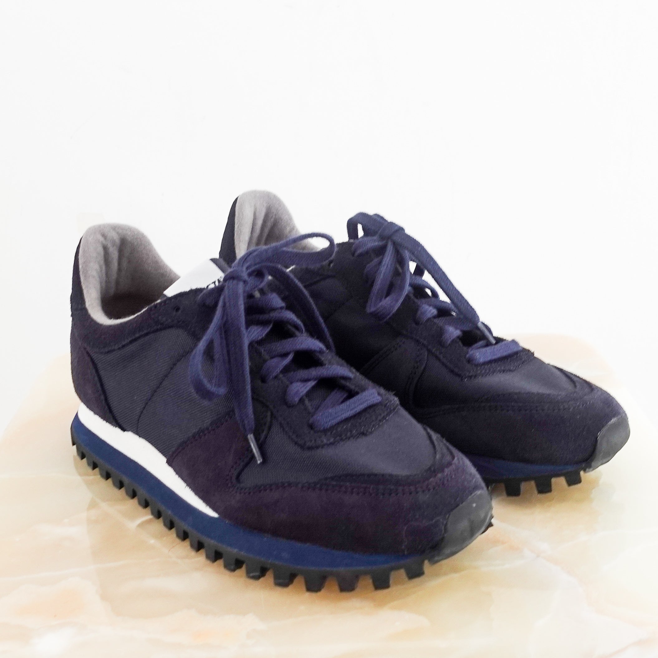 Navy suede trainers RRP £125