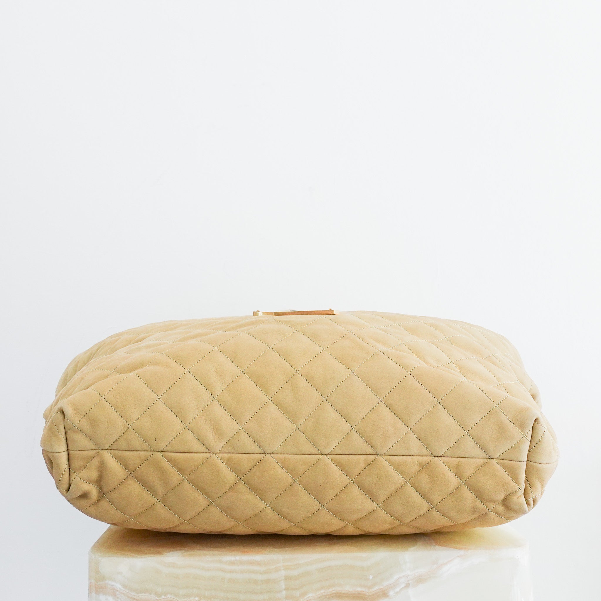 Saint Laurent ICARE Quilted Lambskin in beige RRP £3755 | Authentic Preloved