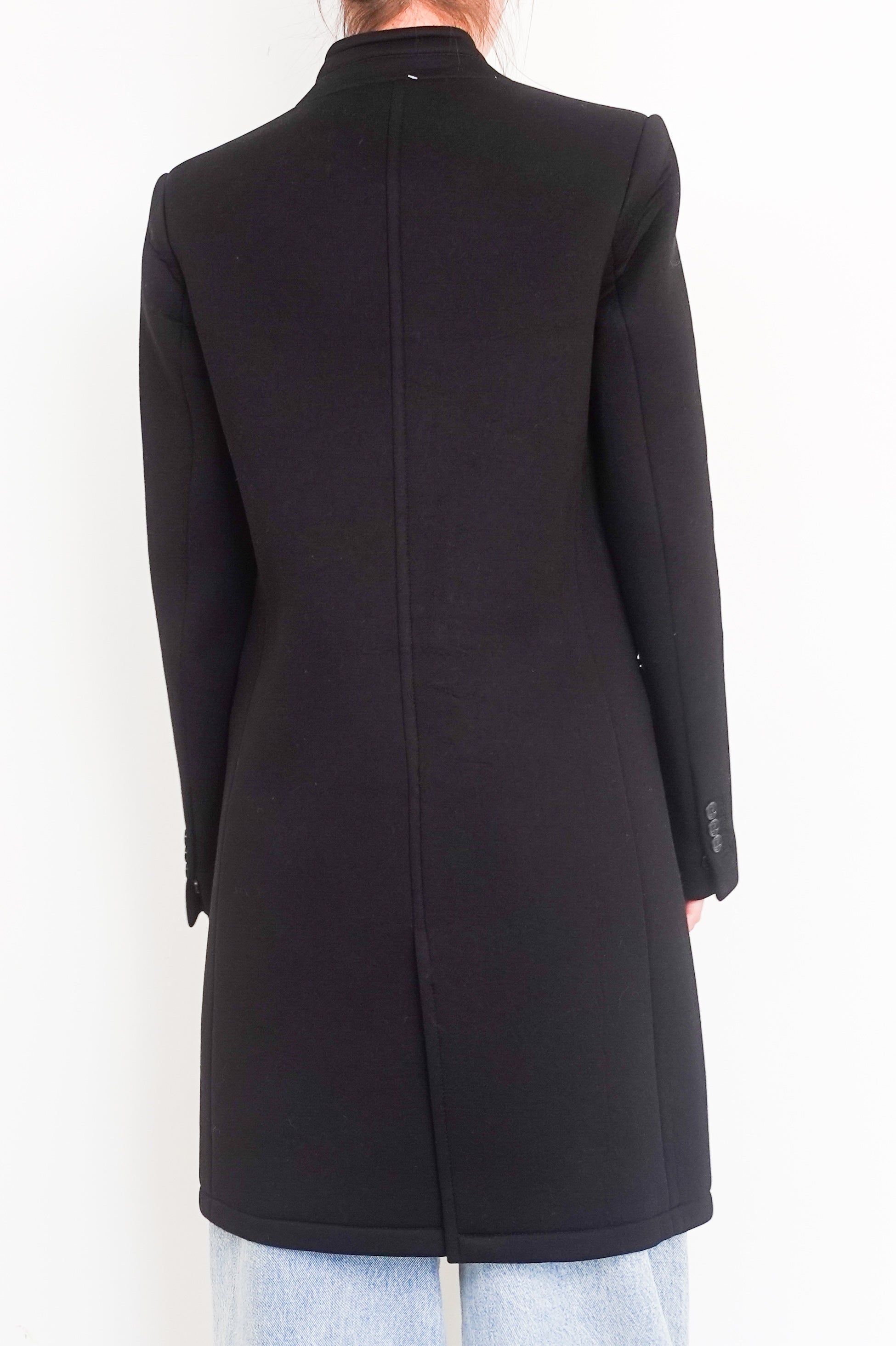 Black scuba evening coat RRP £250