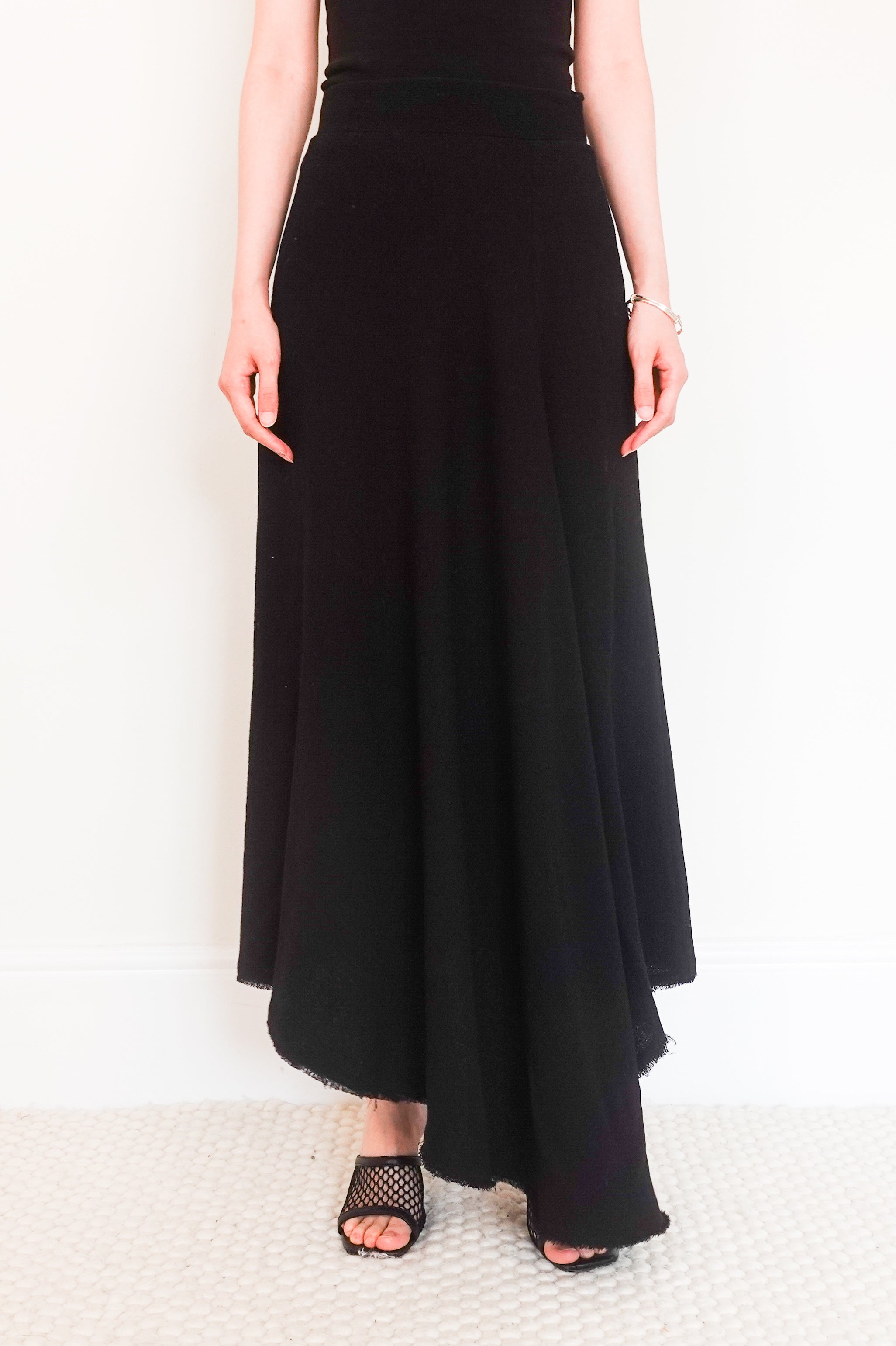 Black midi skirt RRP £350