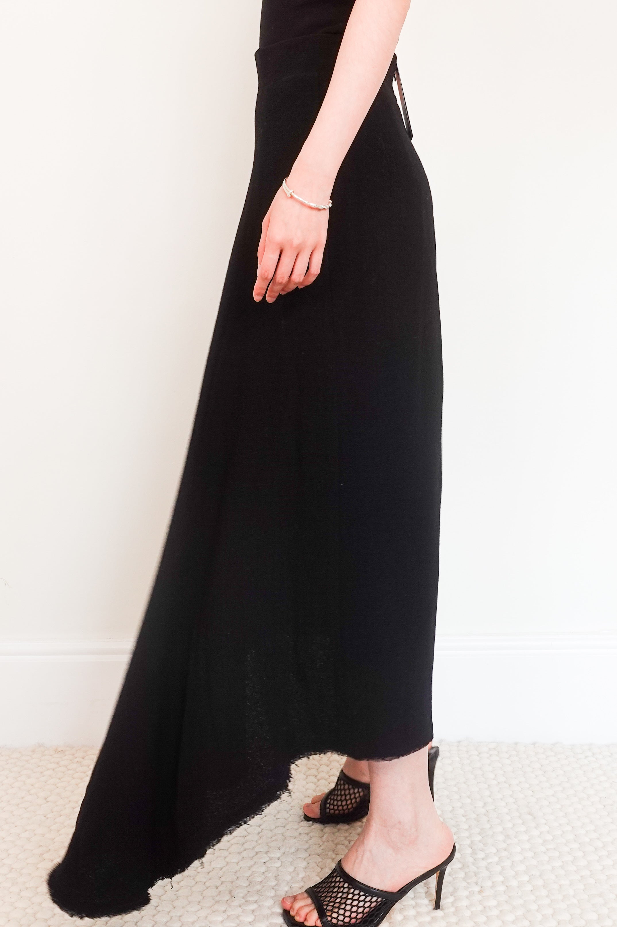 Black midi skirt RRP £350