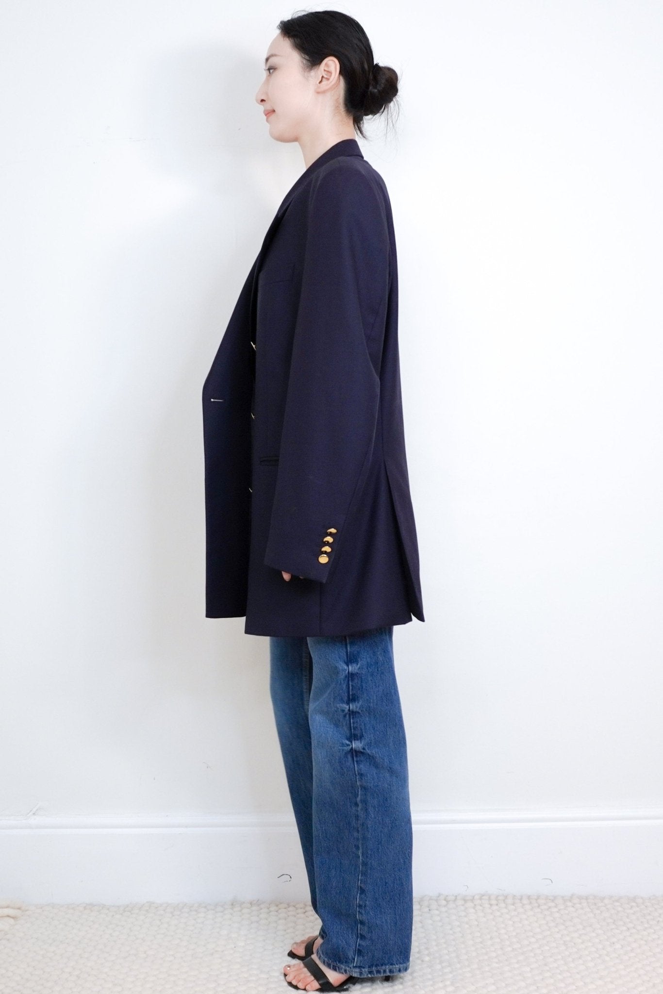 Roderick Charles Navy Double - Breasted Blazer RRP £1K | Authentic Preloved - Reloved Again