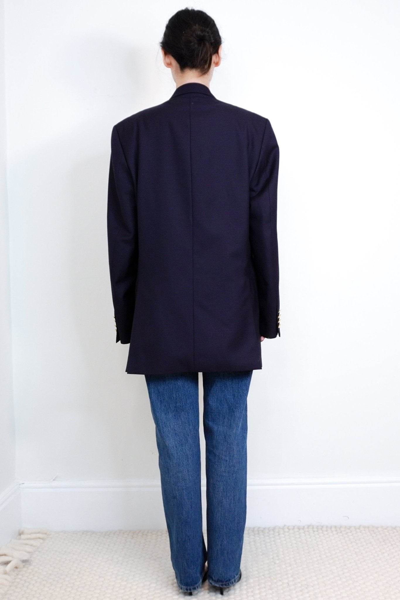Roderick Charles Navy Double - Breasted Blazer RRP £1K | Authentic Preloved - Reloved Again
