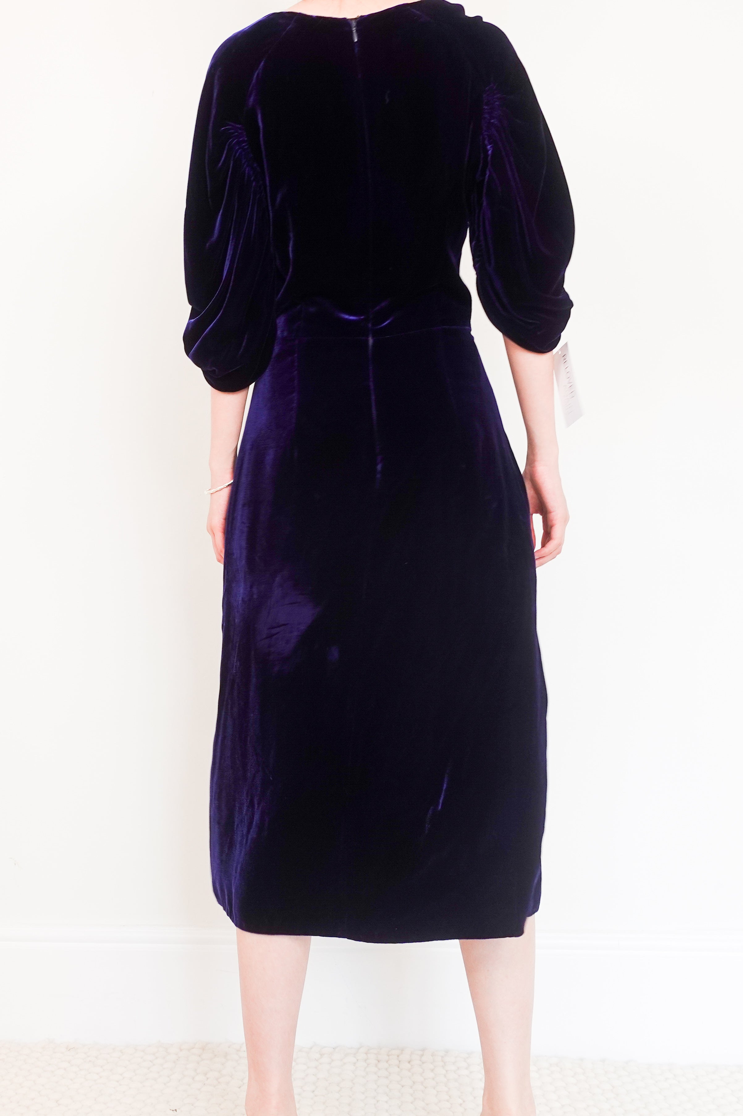 Velvet blue dress RRP £450