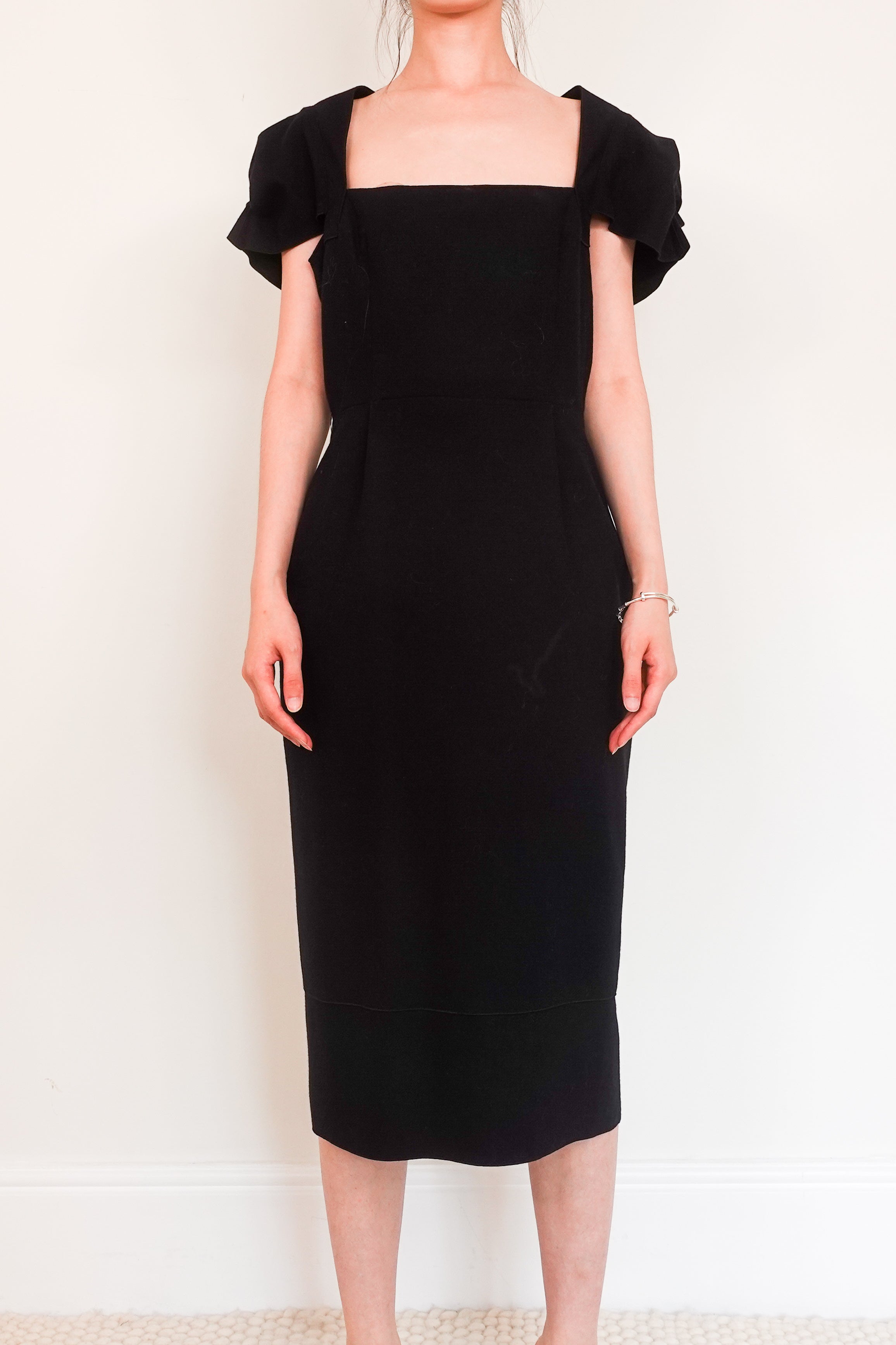 Black midi dress RRP £1000