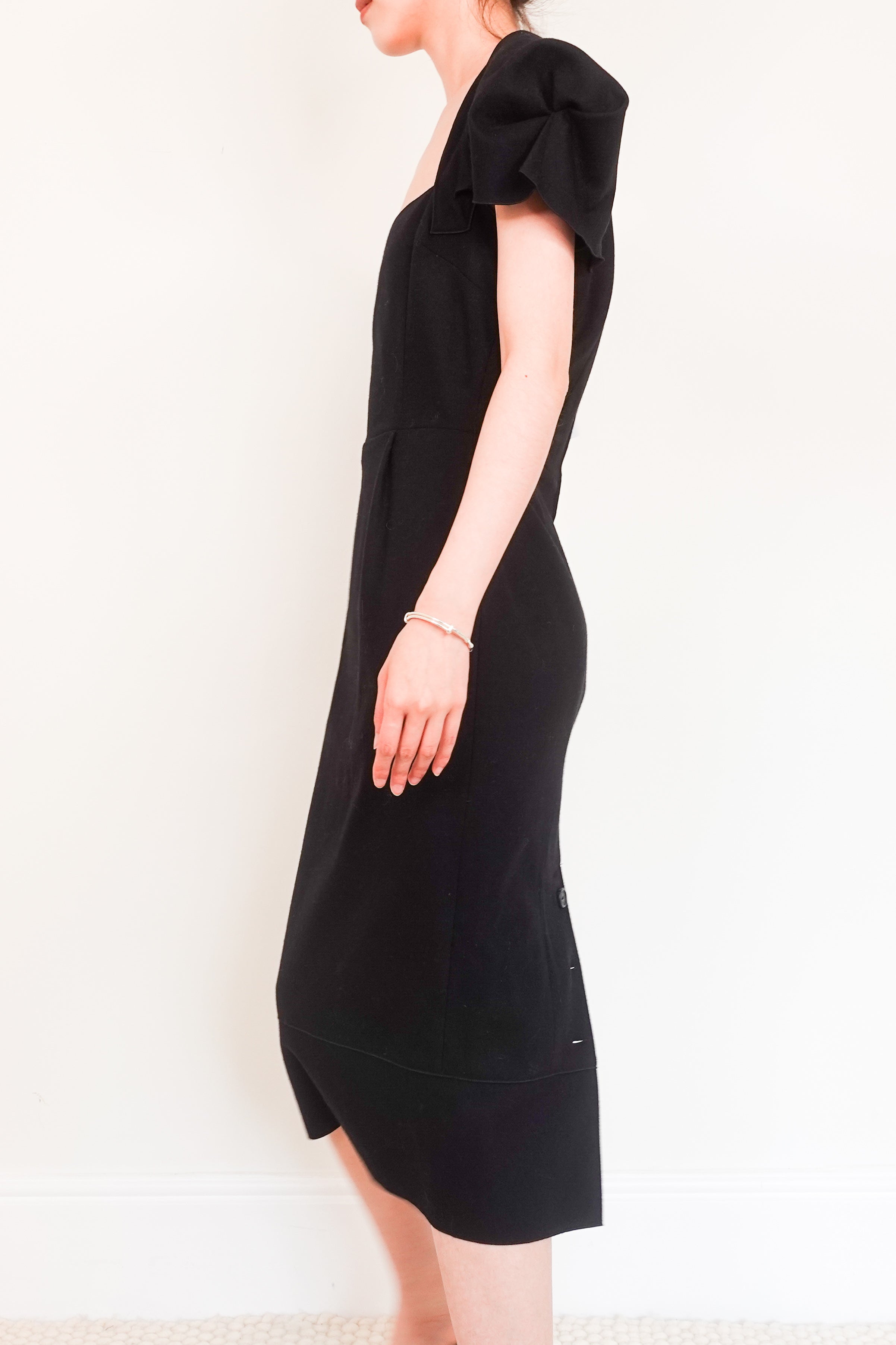 Black midi dress RRP £1000