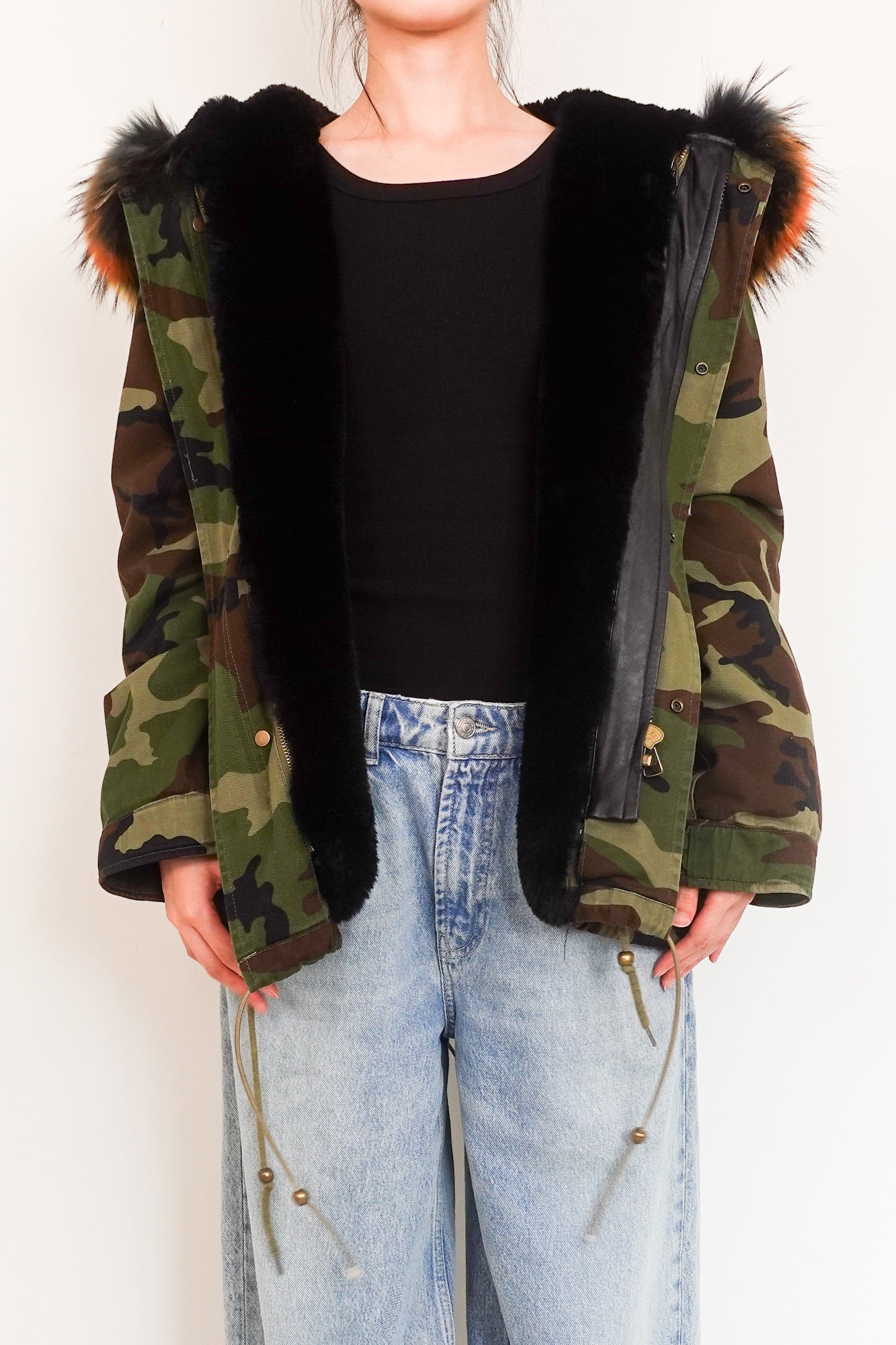 Fur Lined Parka Cameo jacket