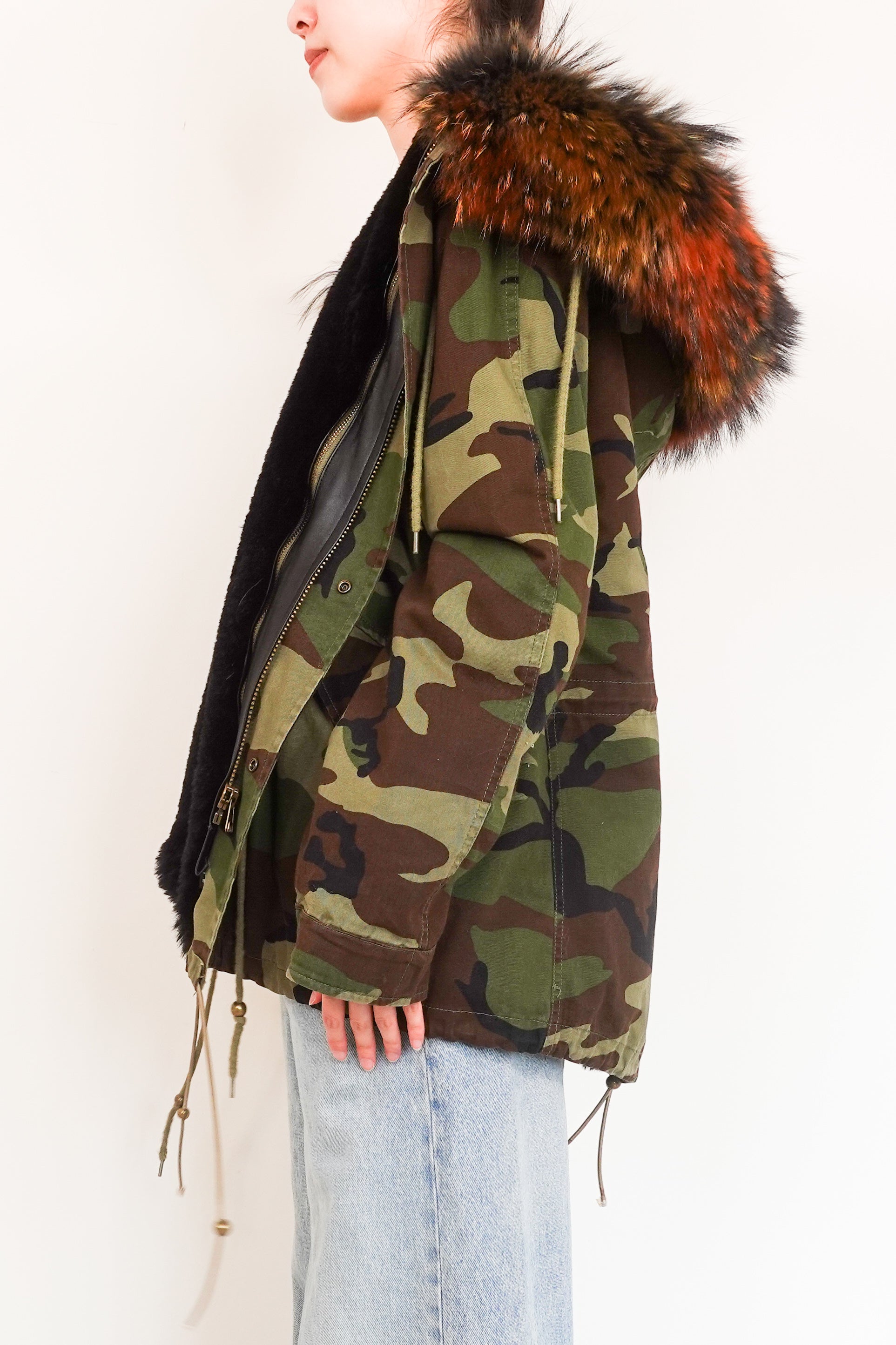 Fur Lined Parka Cameo jacket