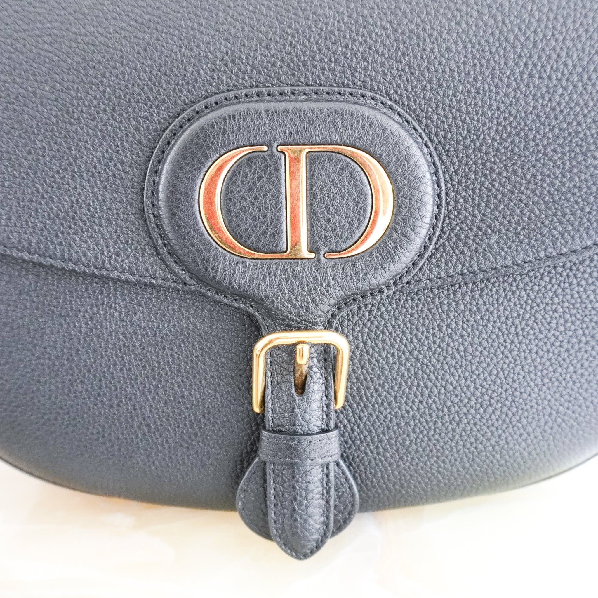 Dior Black Large Bobby Bag in Grained Calfskin RRP £3250 | Authentic Preloved - Reloved Again
