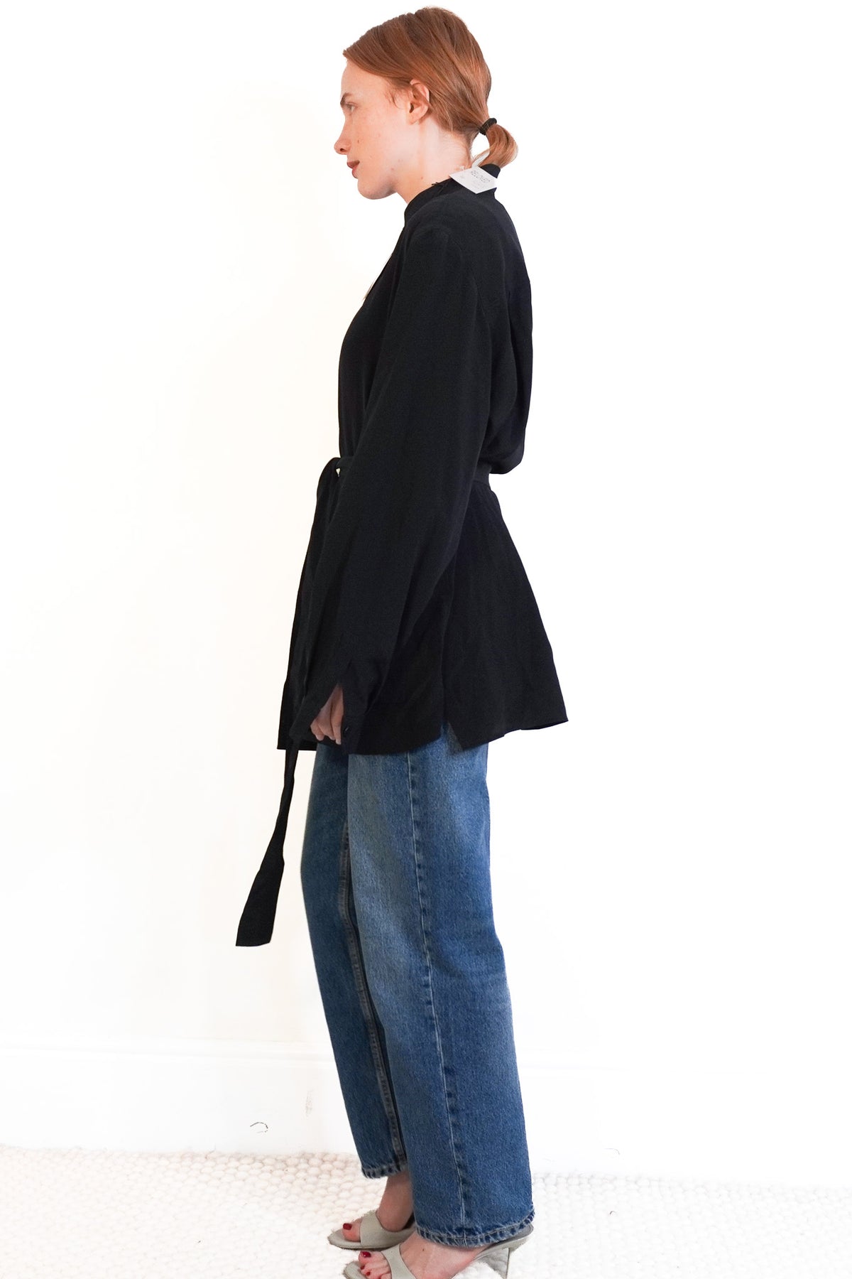 NWT Joseph Silk Black Pocket Blouse (RRP £450) | Authentic Preloved