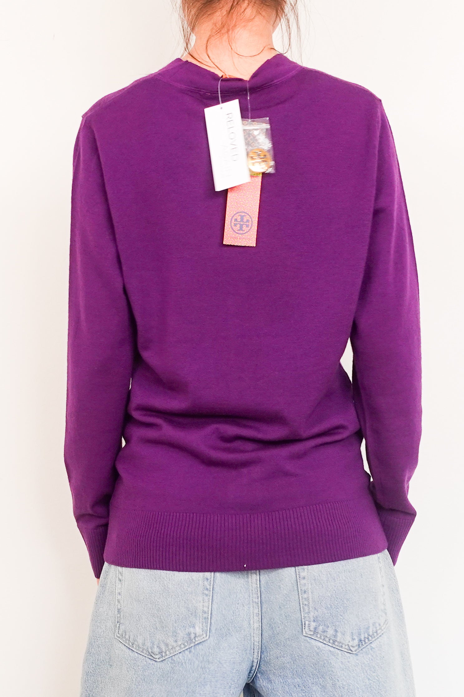 Purple button up cardigan RRP £215