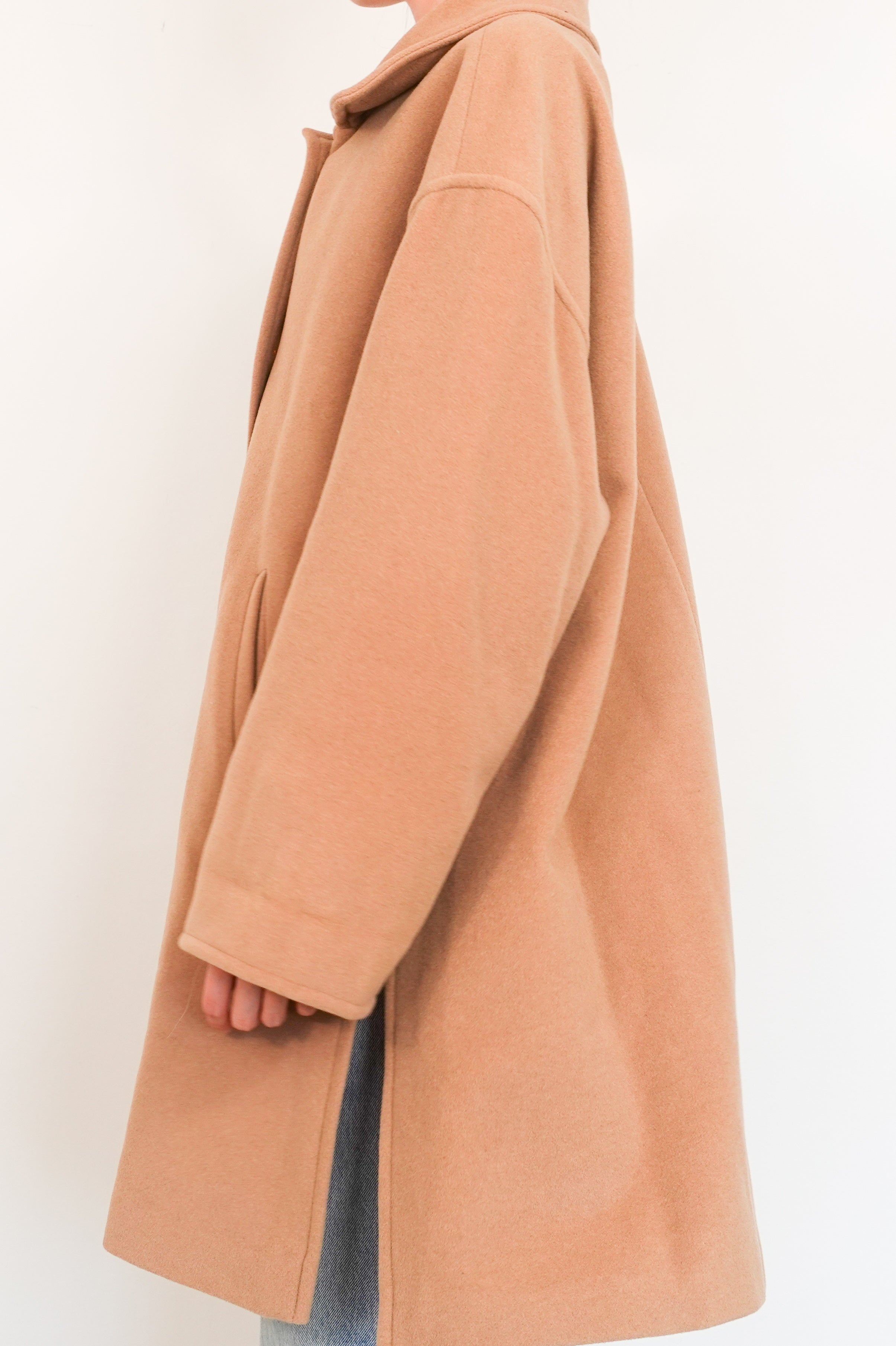 Beige cashmere vintage coat