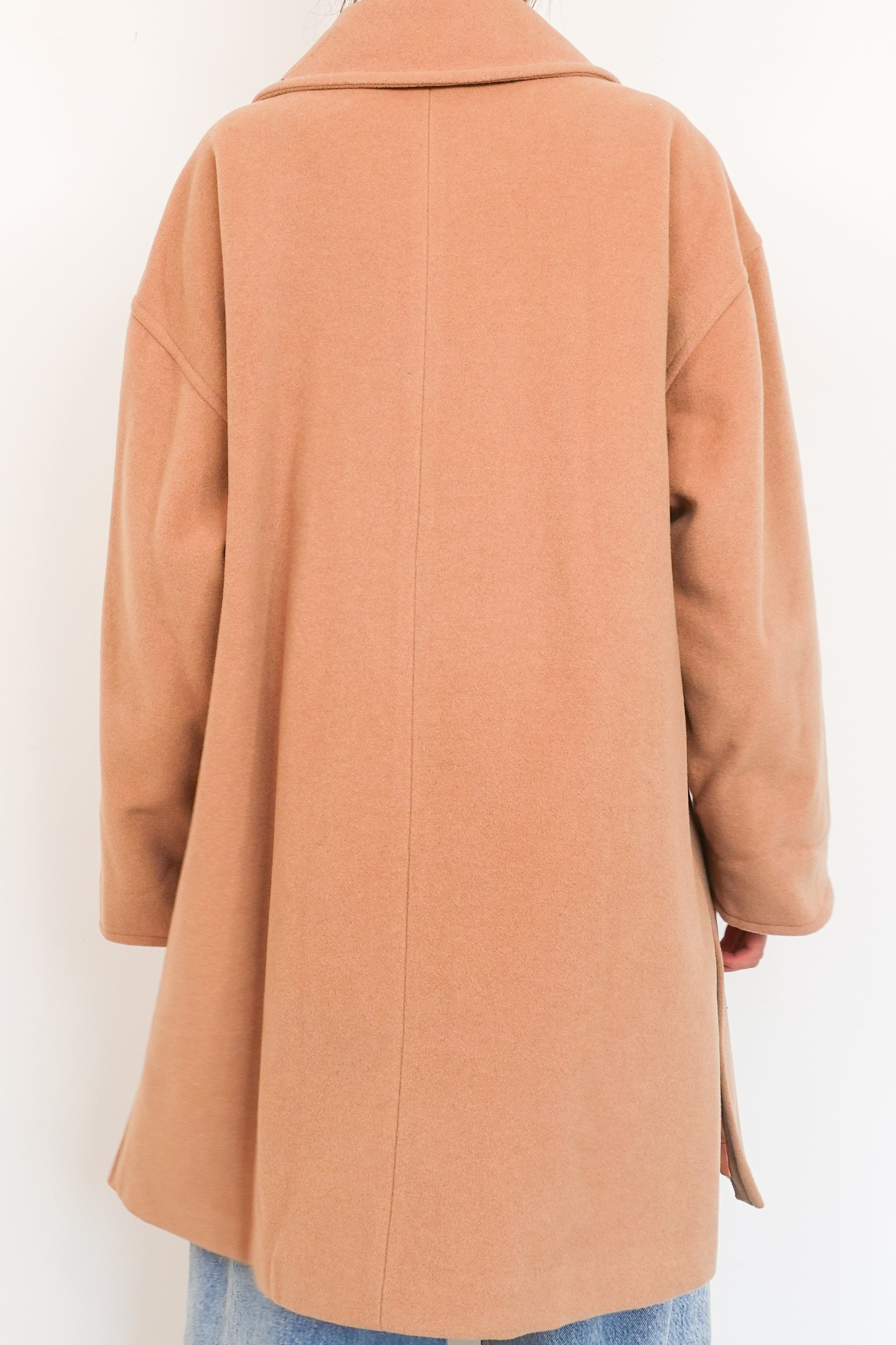 Beige cashmere vintage coat