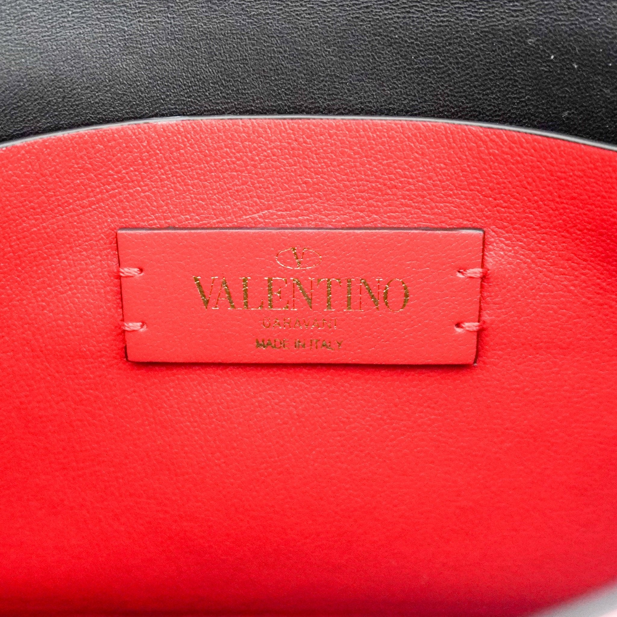 Valentino Garavani Rockstud Small Shoulder Bag in Rouge Pur Red Leather RRP (£1490) | Authentic Preloved - Reloved Again
