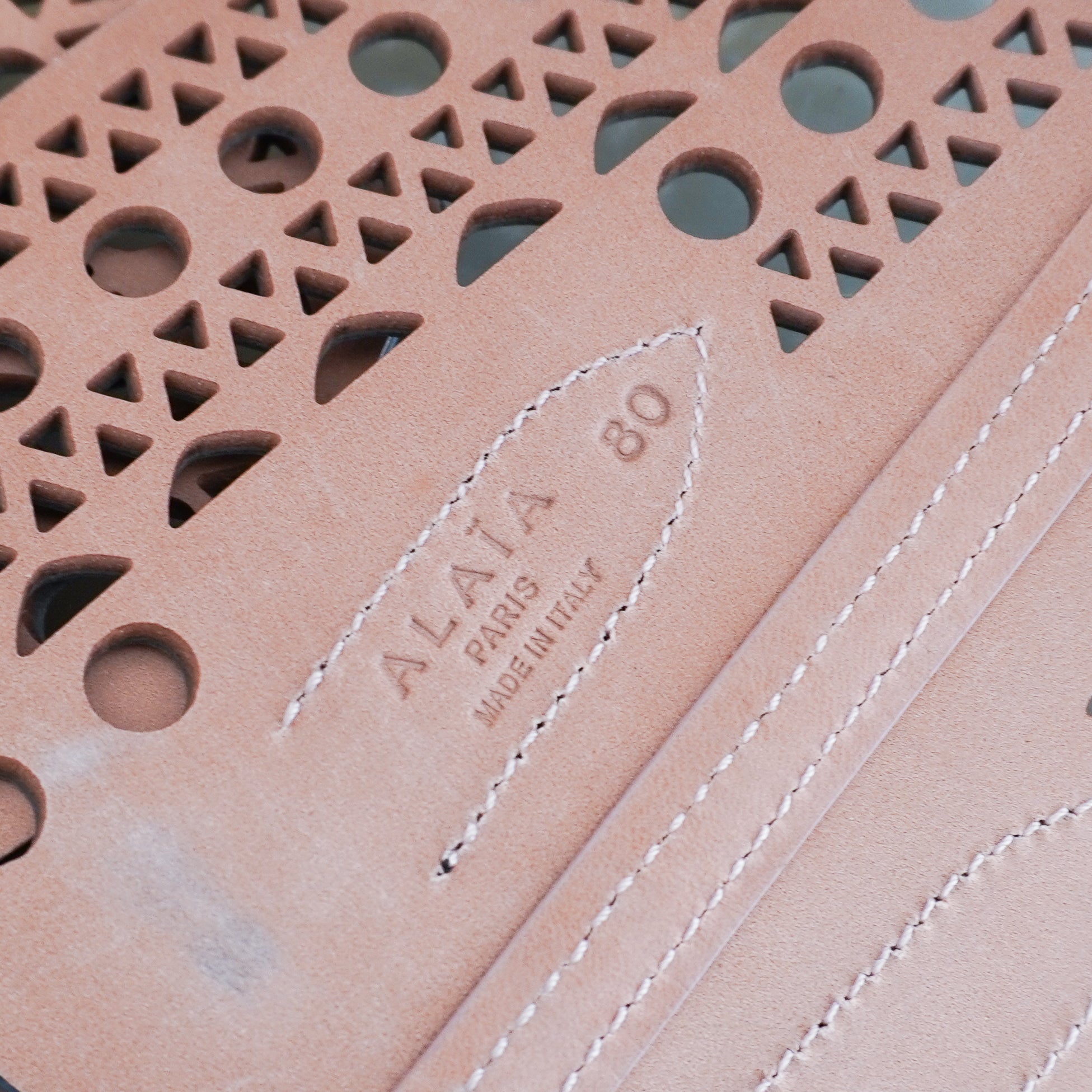 Alaia Laser cut out belt RRP £990| Authentic Preloved