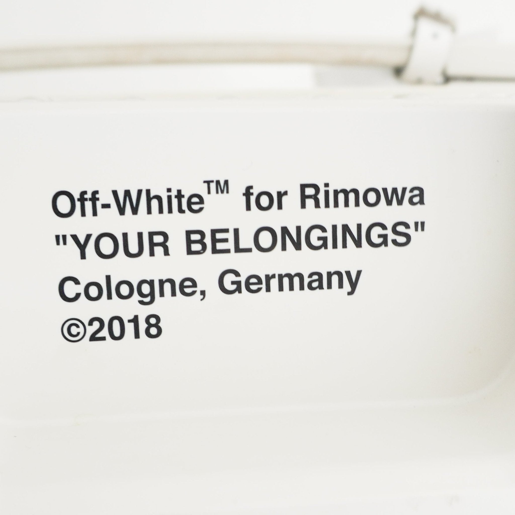 Off-White™ x RIMOWA "See Through" Cabin Multiwheel 36L – White (Transparent) (RRP £2570) | Authentic Preloved - Reloved Again