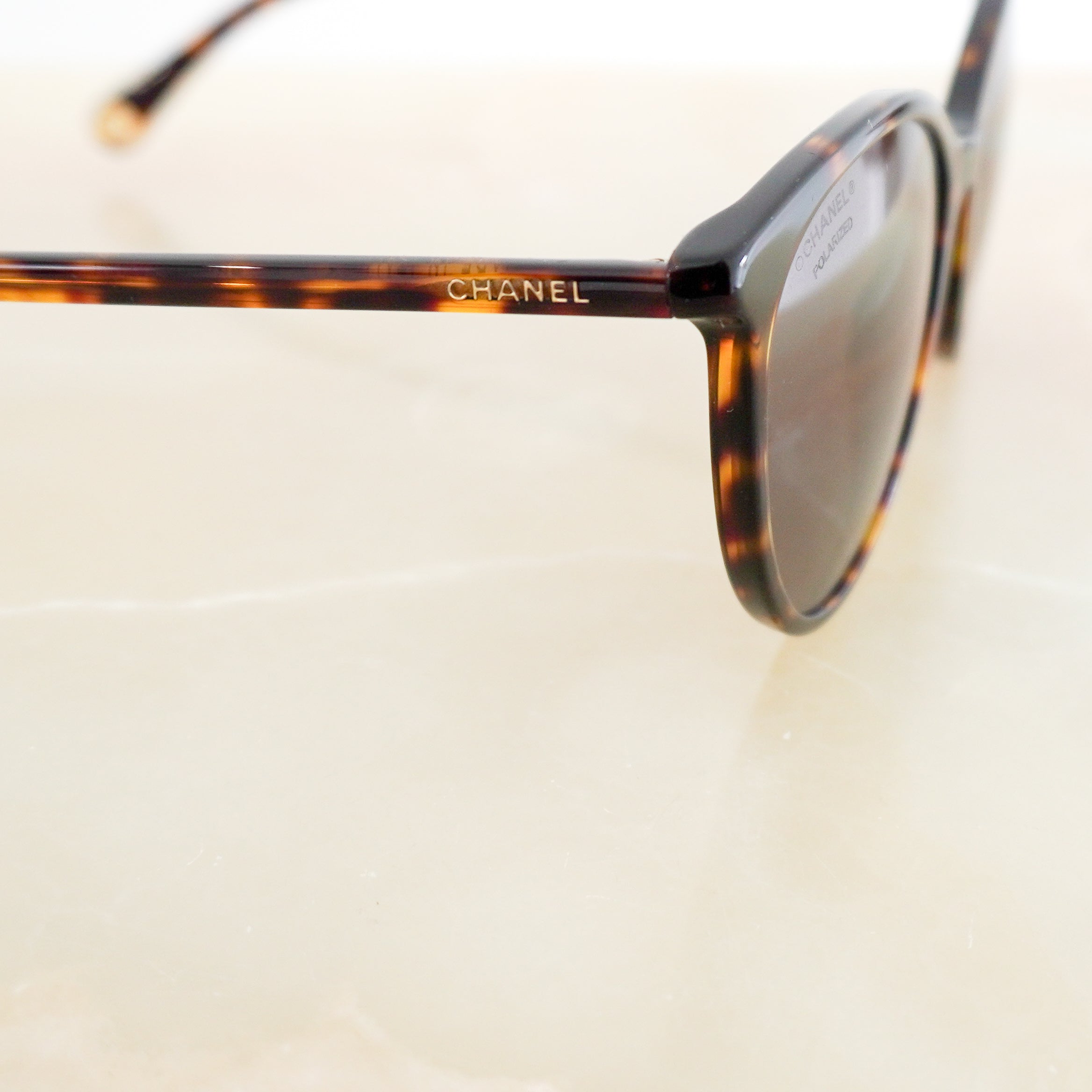 Chanel Polarized Butterfly Dark Tortoiseshell Sunglasses (RRP £260) | Authentic Preloved FINAL SALE