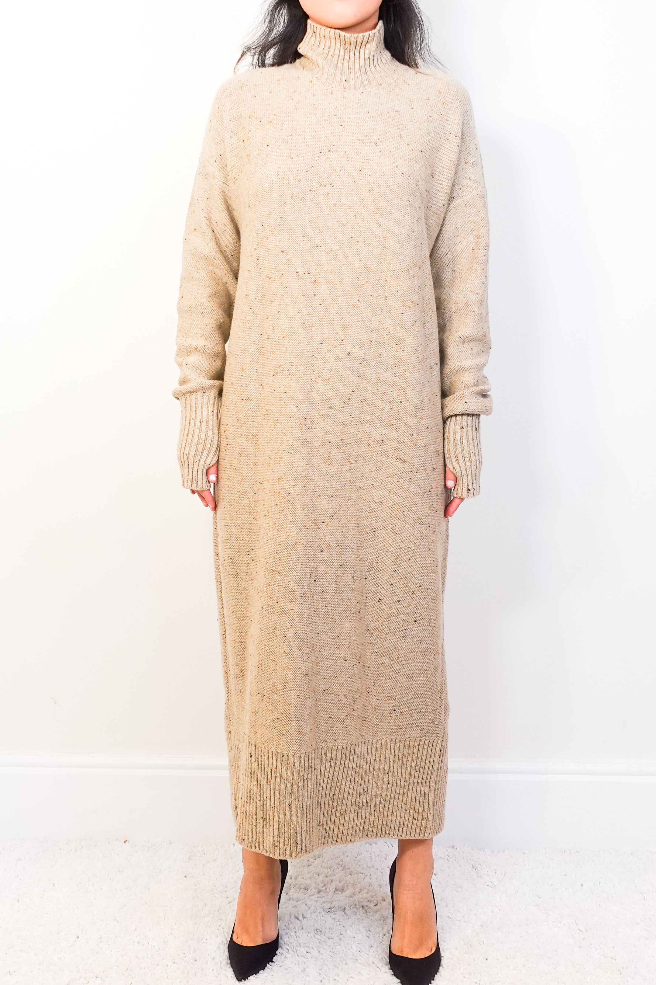 Wool beige jumper dress RRP 80