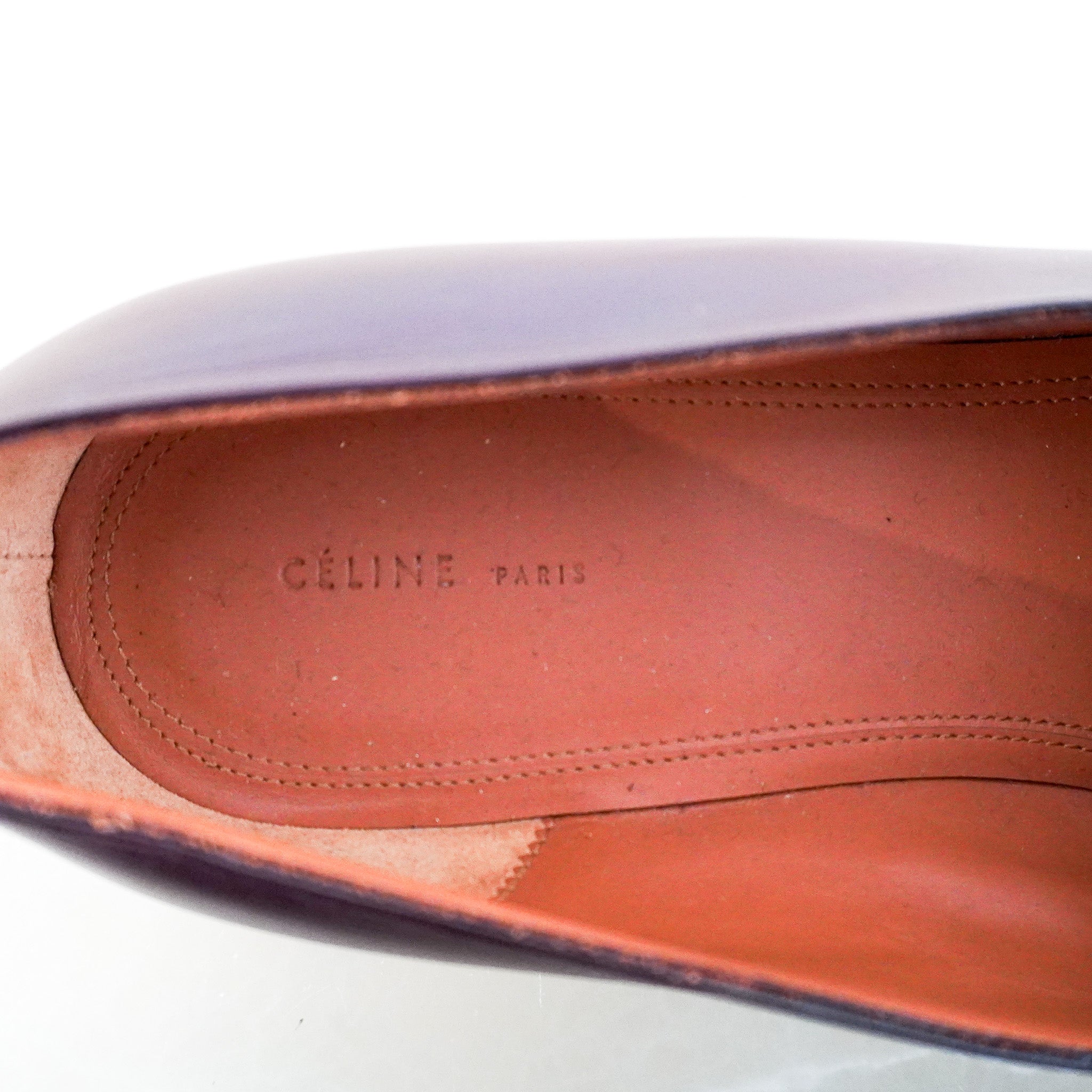 CELINE Brown And Navy Pointed Loafers RRP £850 | Authentic Preloved - Reloved Again
