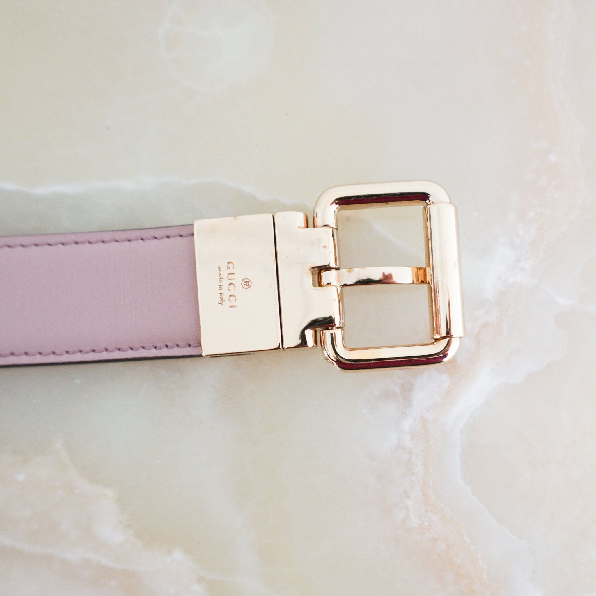 Gucci Large GG Marmont Reversible Thin Belt RRP £360 | Authentic Preloved FINAL SALE - Reloved Again