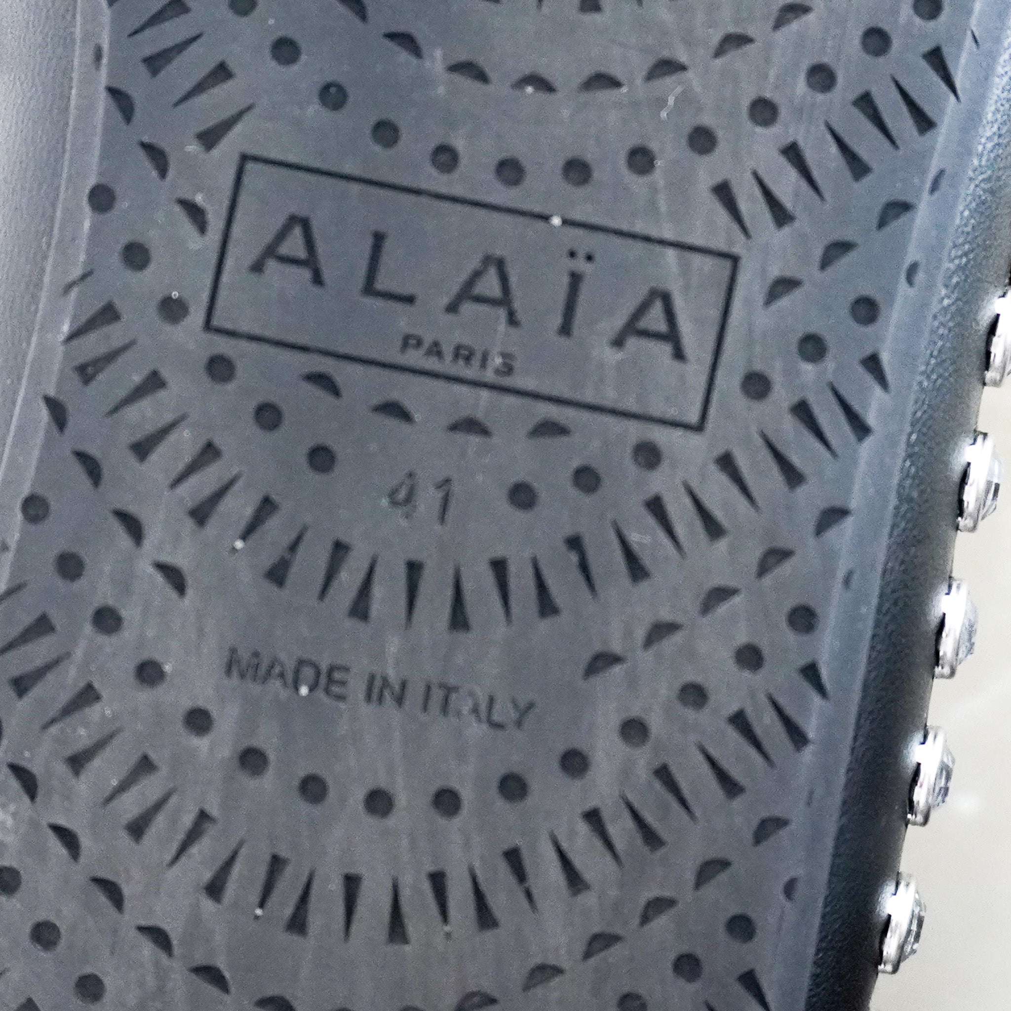 CURRENT SEASON ALAIA Strass Ballet Flats in Black RRP £950 | Authentic Preloved - Reloved Again