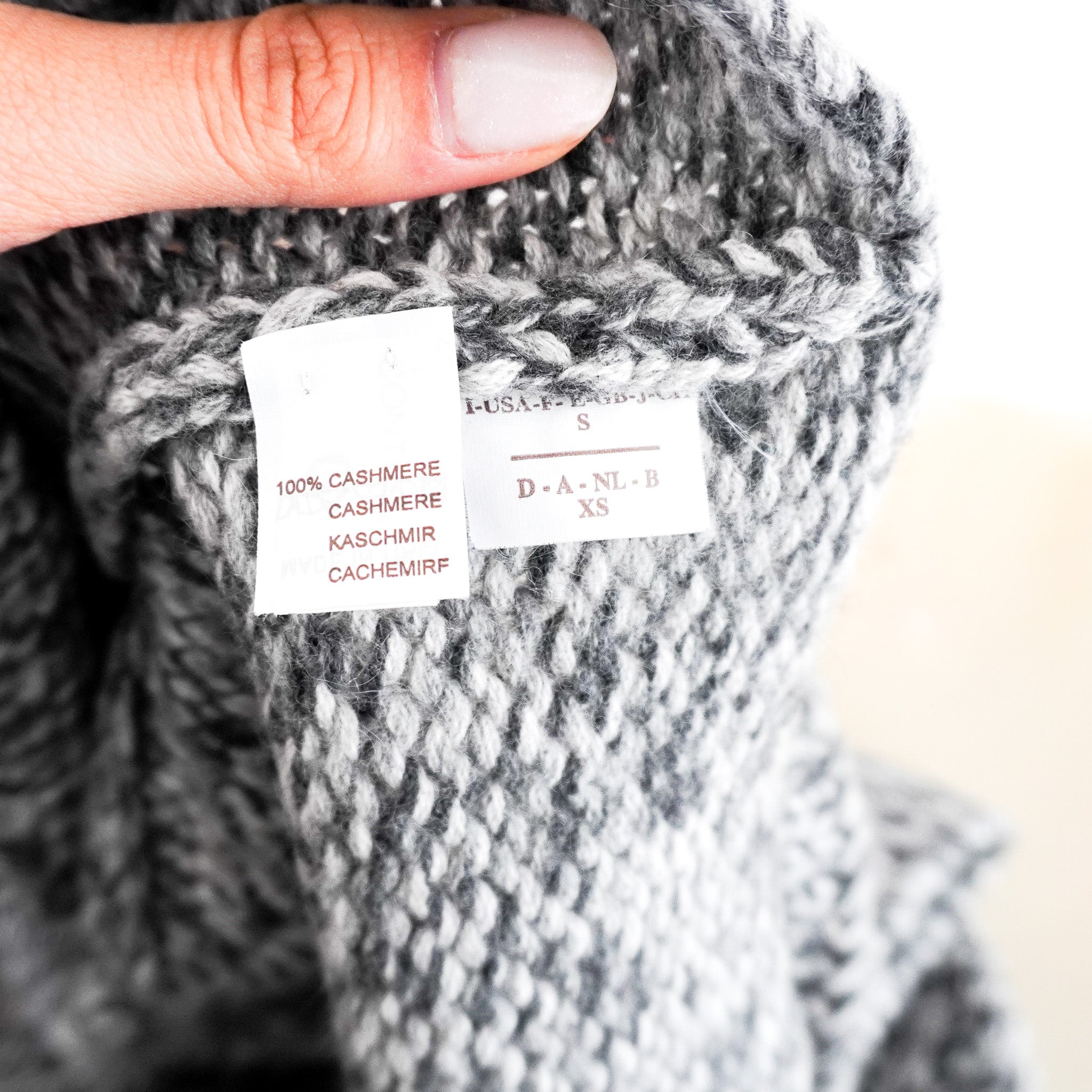 Bruno Cuchinelli Grey Knitted Dickie RRP £1000 | Authentic Preloved - Reloved Again