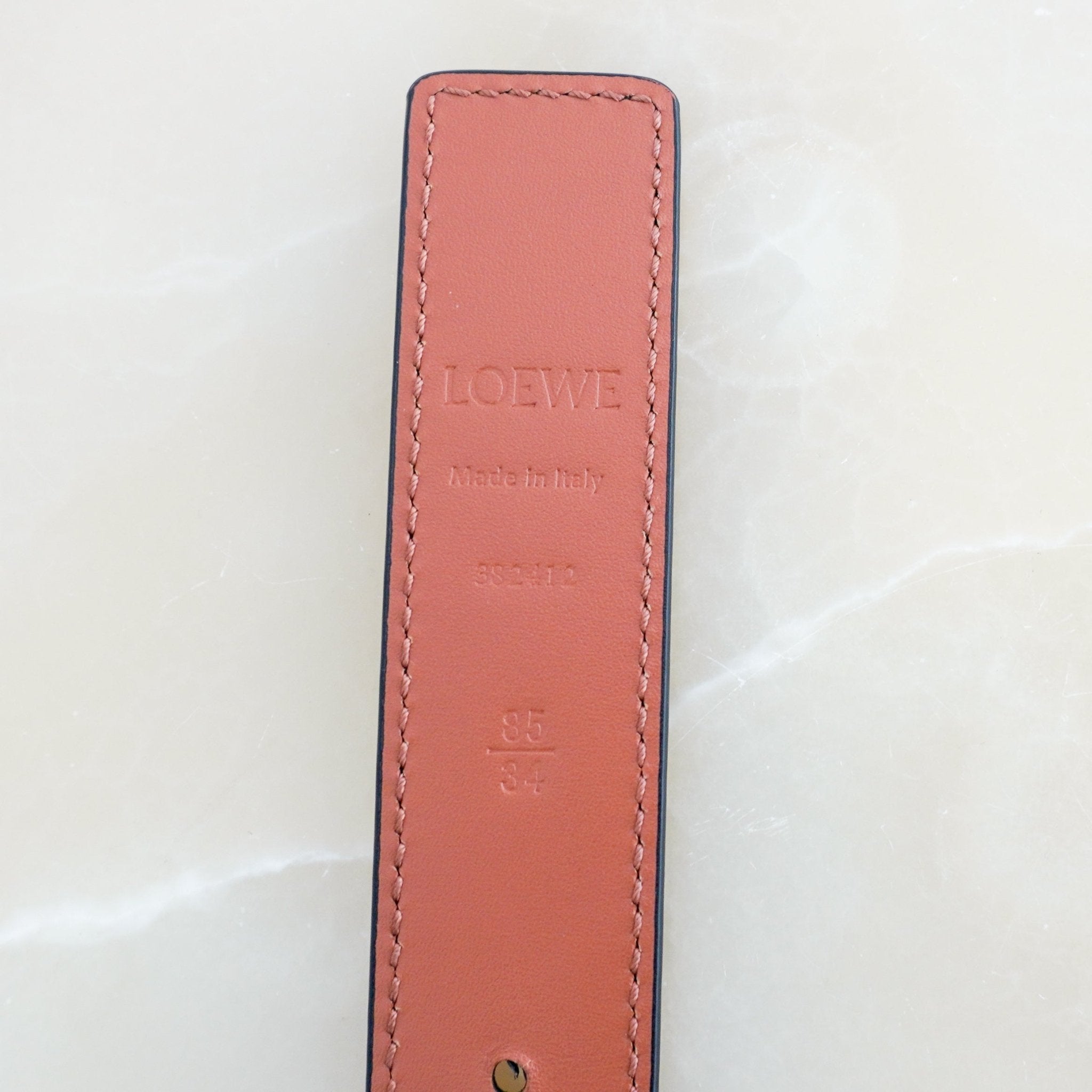 LOEWE Ellipse Reversible Leather Anagram Gold Buckle Belt (RRP £375) | Authentic Preloved FINAL SALE - Reloved Again