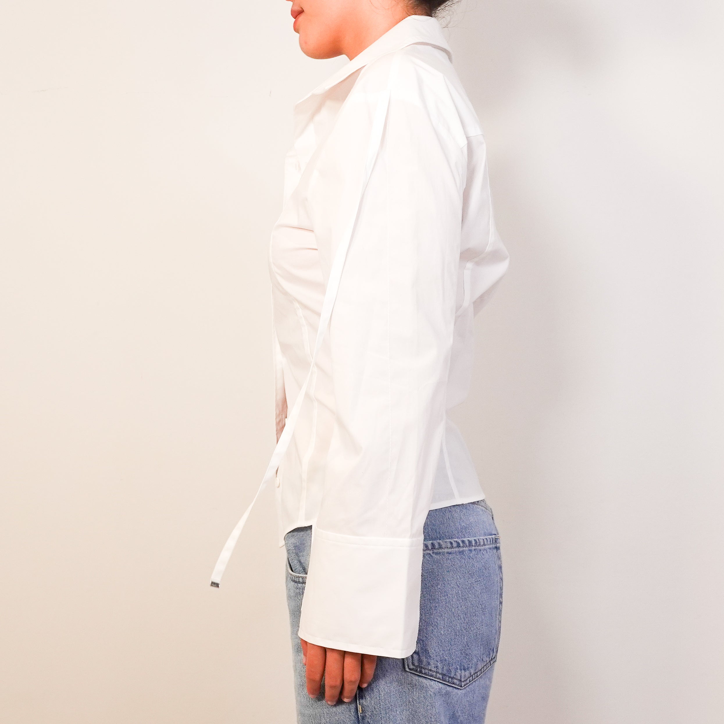 NEW White button up boyfriend shirt RRP £180