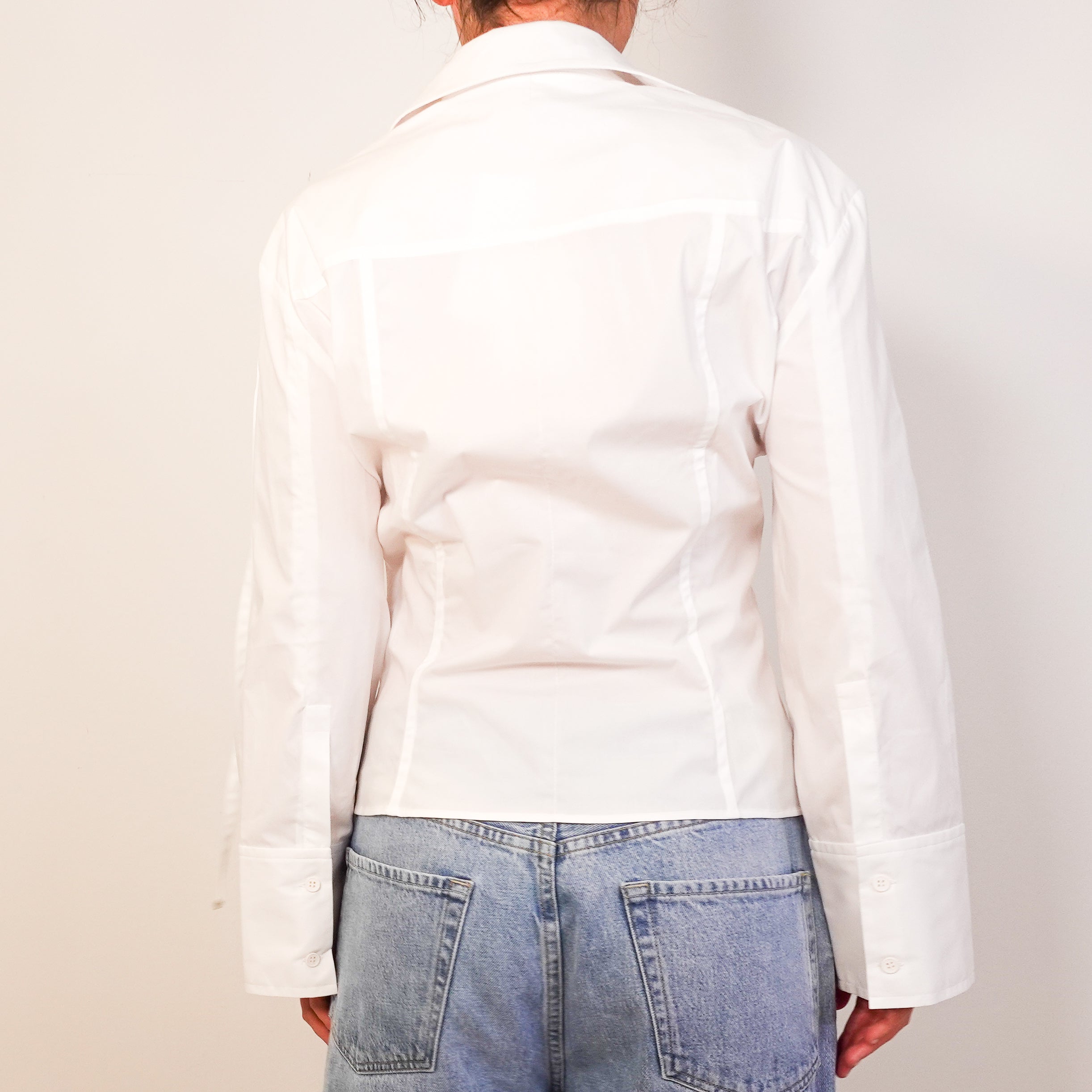 NEW White button up boyfriend shirt RRP £180