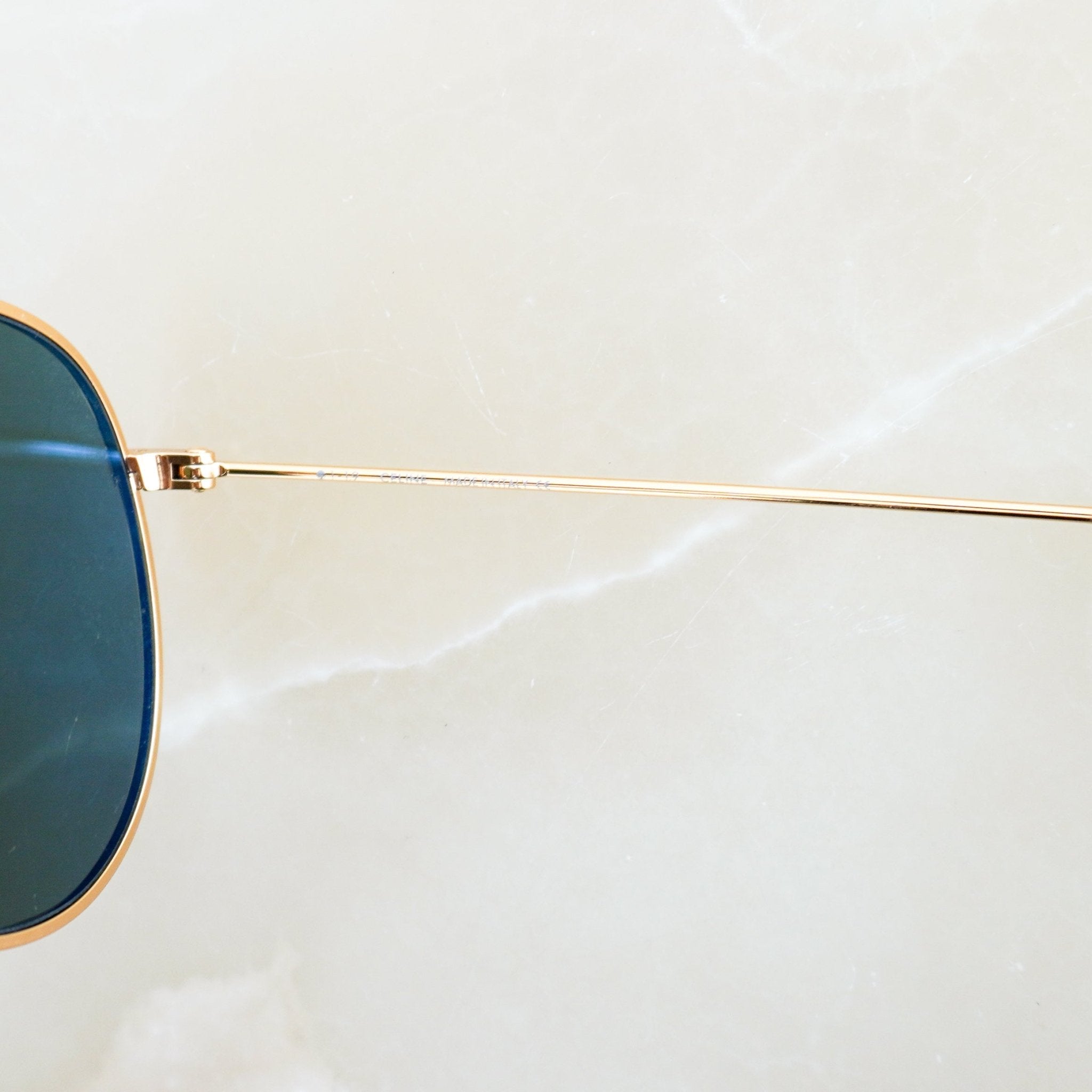 Celine CL40062I Gold Metal Aviator Sunglasses (RRP £450) | Authentic Preloved FINAL SALE - Reloved Again