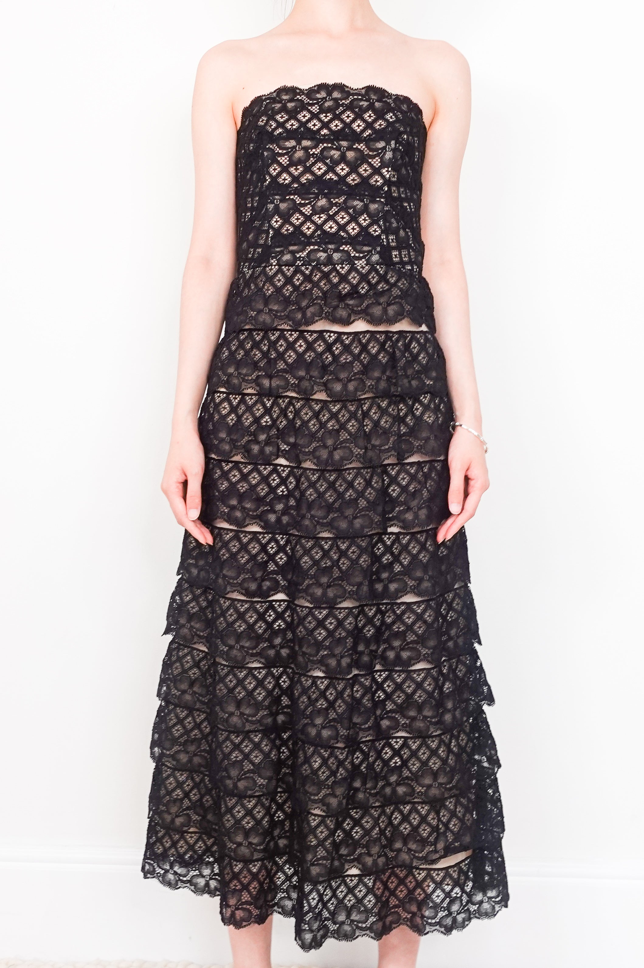 Tiered lace dress RRP £300