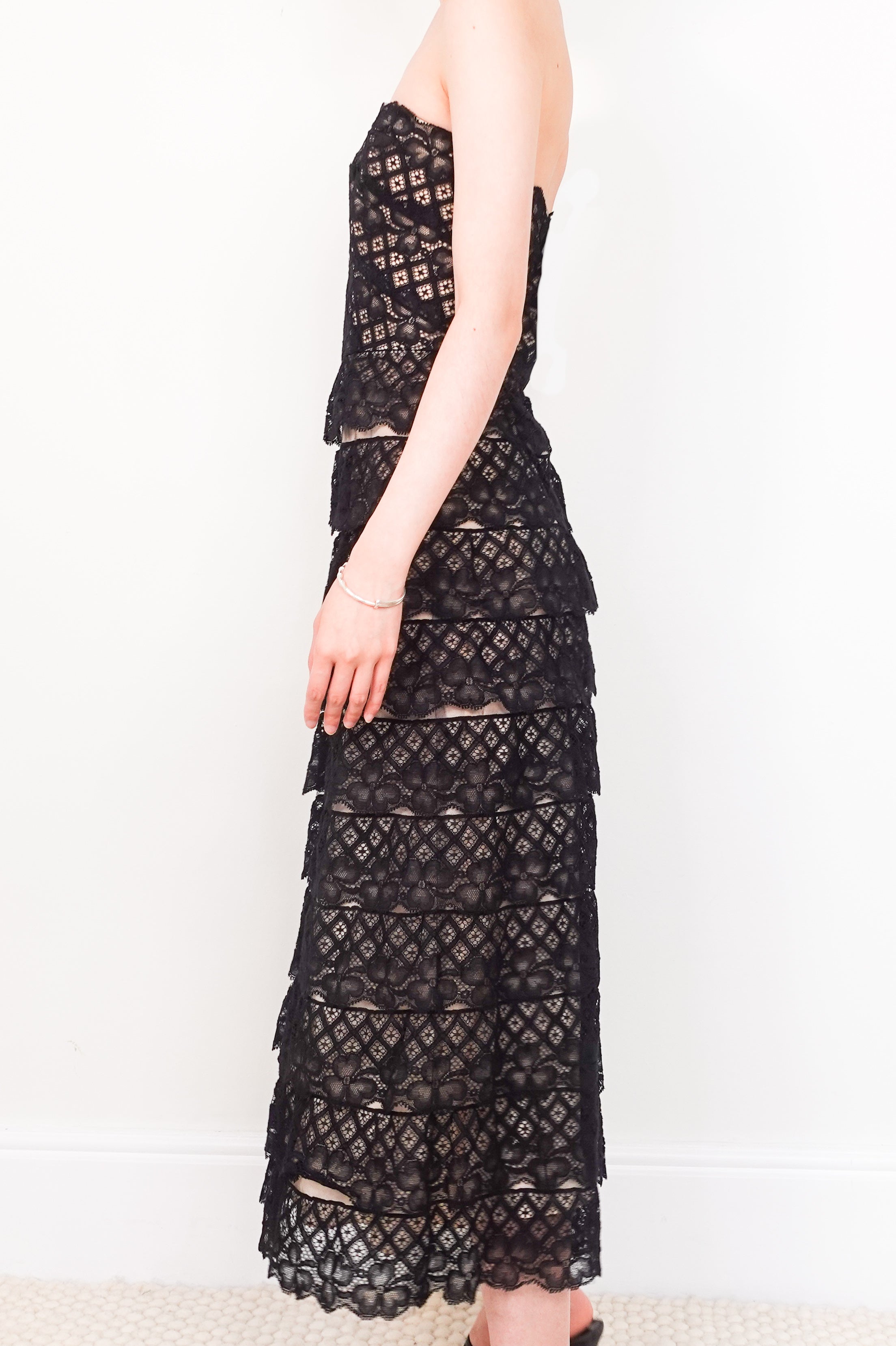 Tiered lace dress RRP £300