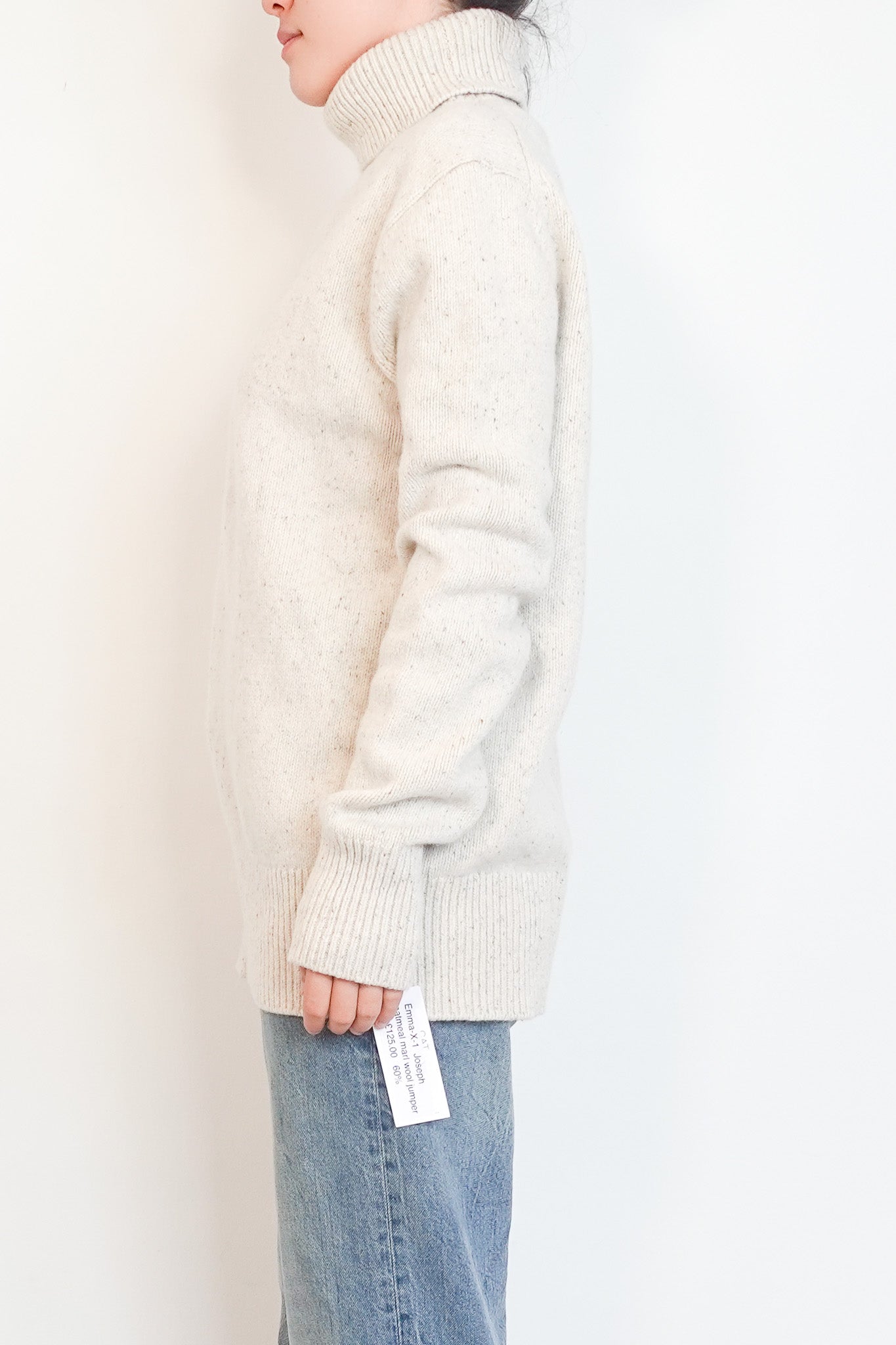 Joseph Oatmeal Marl Wool Jumper RRP £375| Authentic Preloved