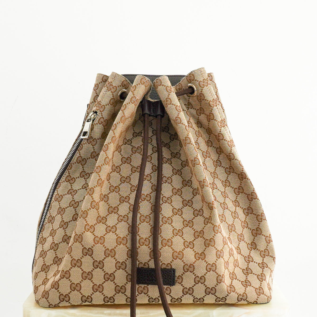 Gucci GG Logo Drawstring Backpack | Authentic Preloved - Reloved Again