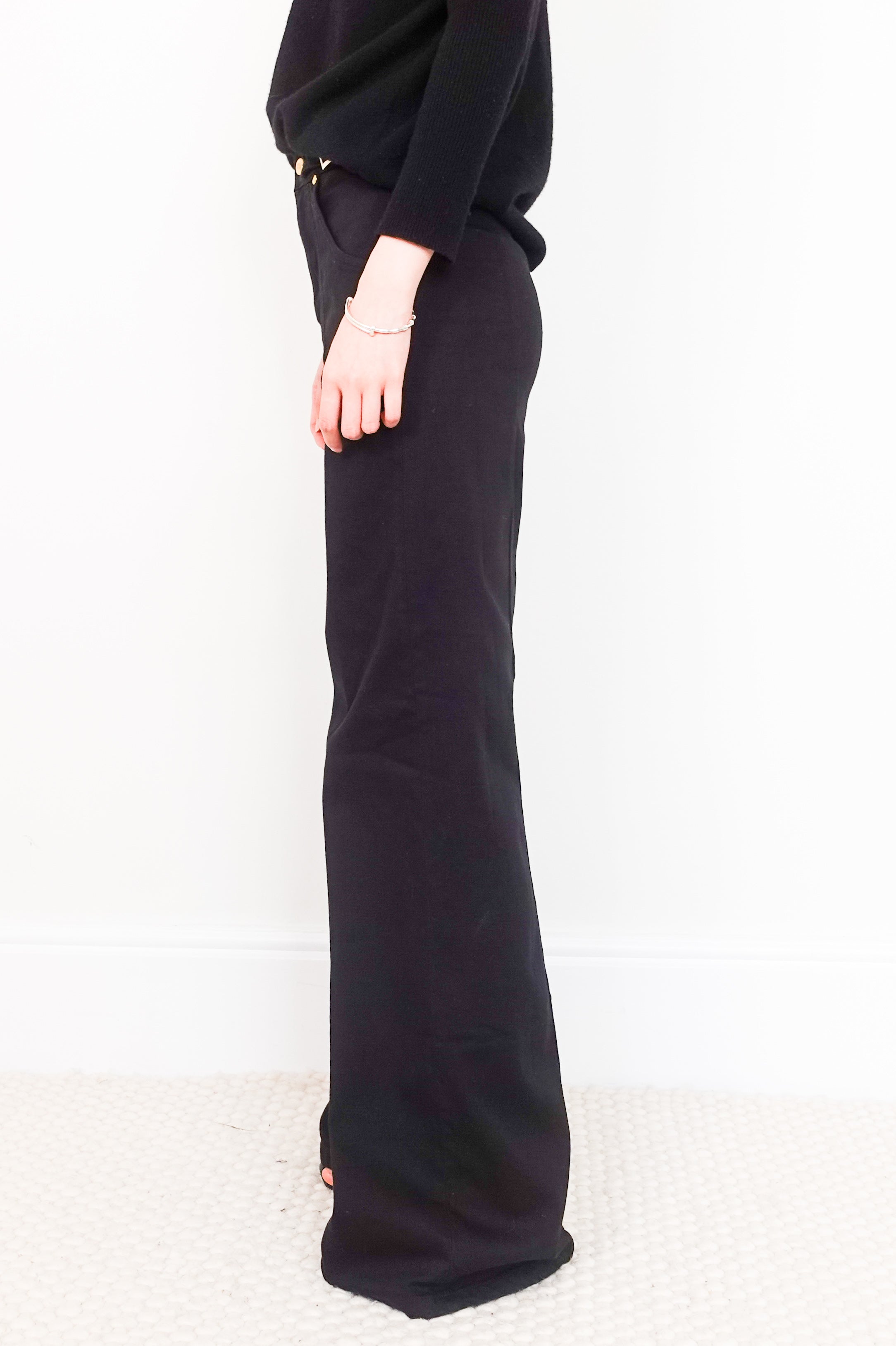 Black Wide Leg Jeans RRP £225