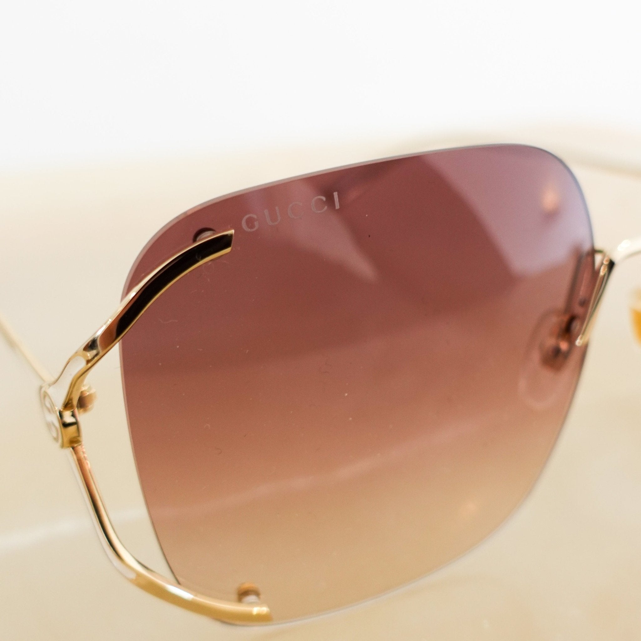 Gucci Brown tinted Sunglasses RRP £249 | Authentic Preloved - Reloved Again