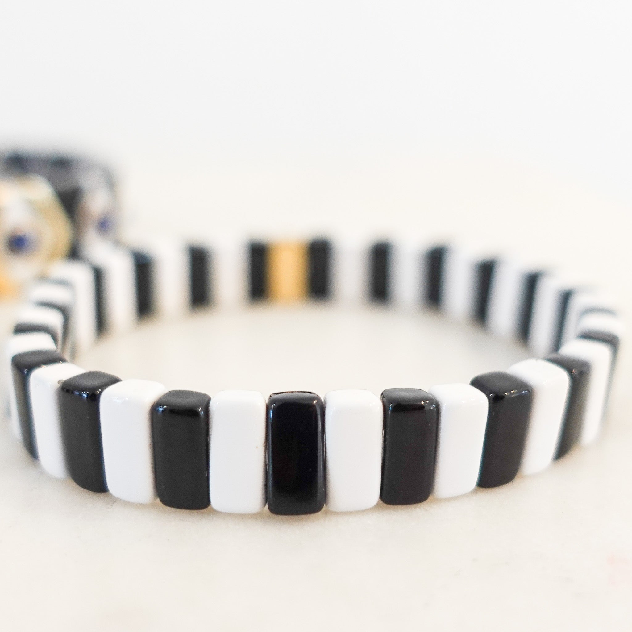 Black and white bracelet set RRP £225