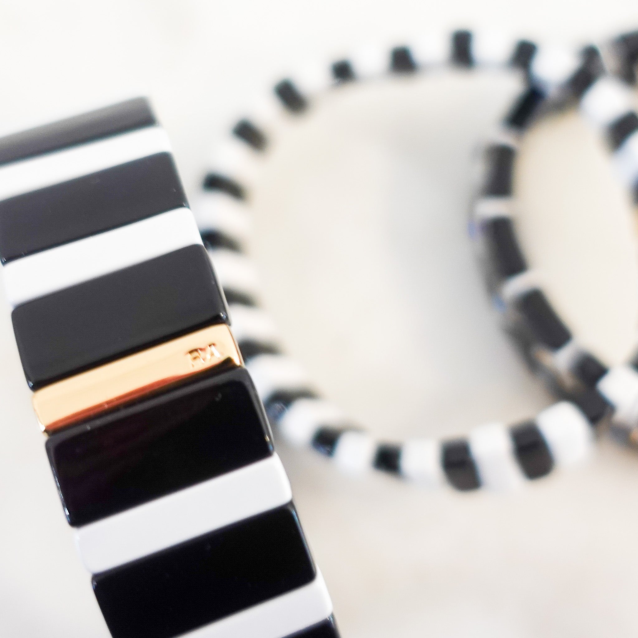 Black and white bracelet set RRP £225