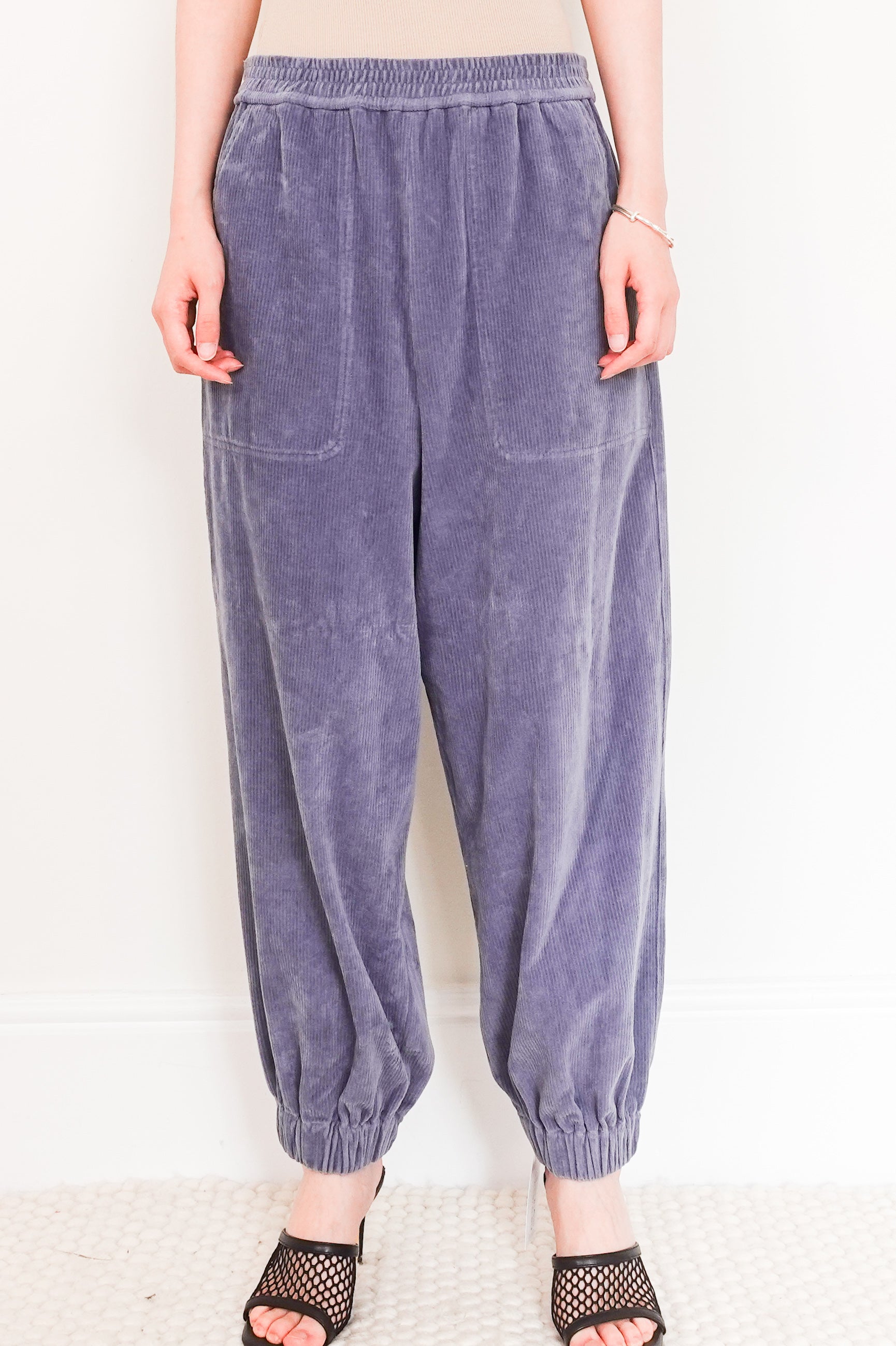 Grey balloon leg trousers RRP £120