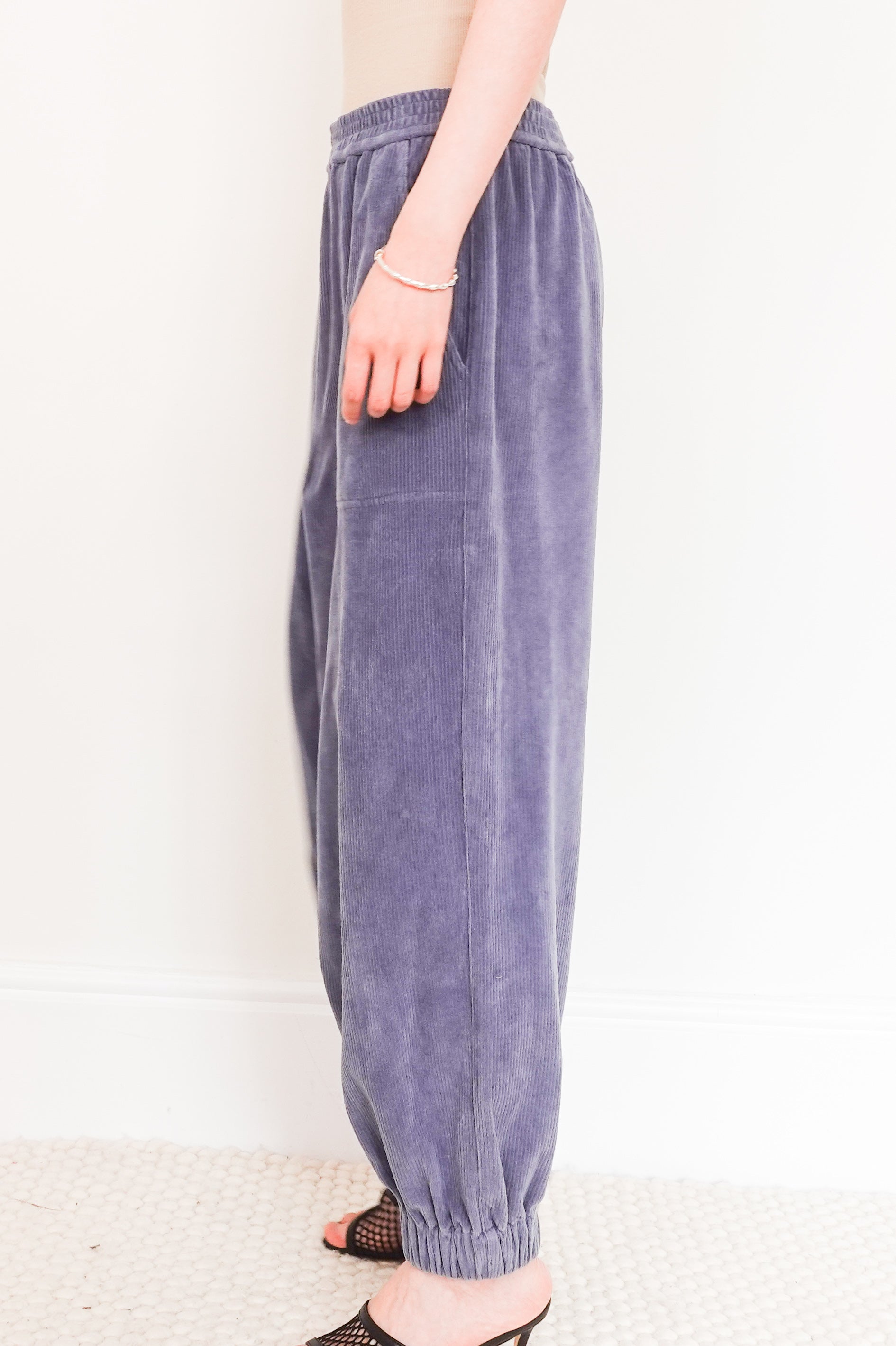 Grey balloon leg trousers RRP £120