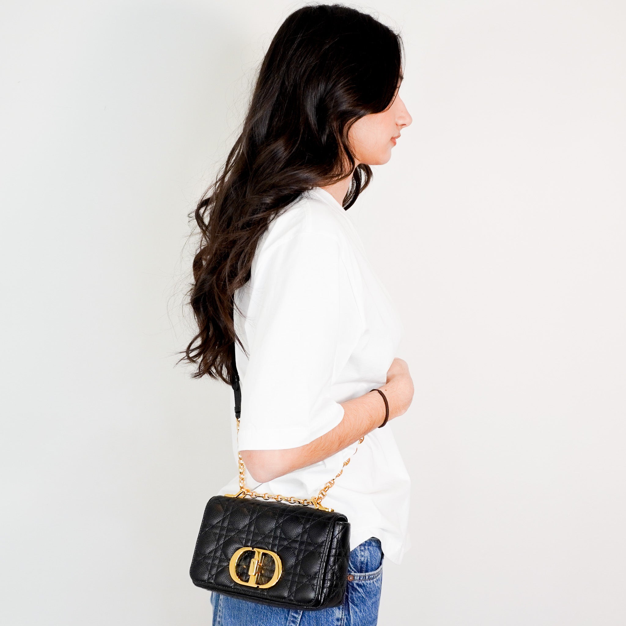 Dior Caro Small Bag in Black RRP £3150 | Authentic Preloved - Reloved Again