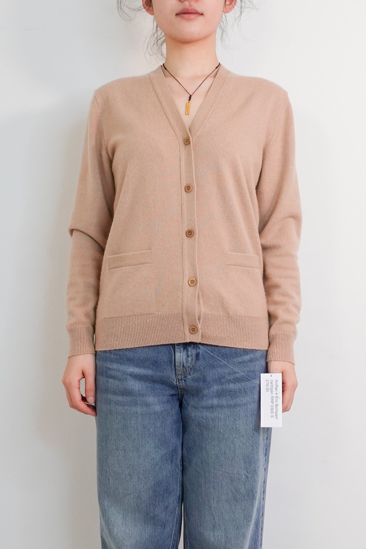 Beige cashmere cardigan RRP £300