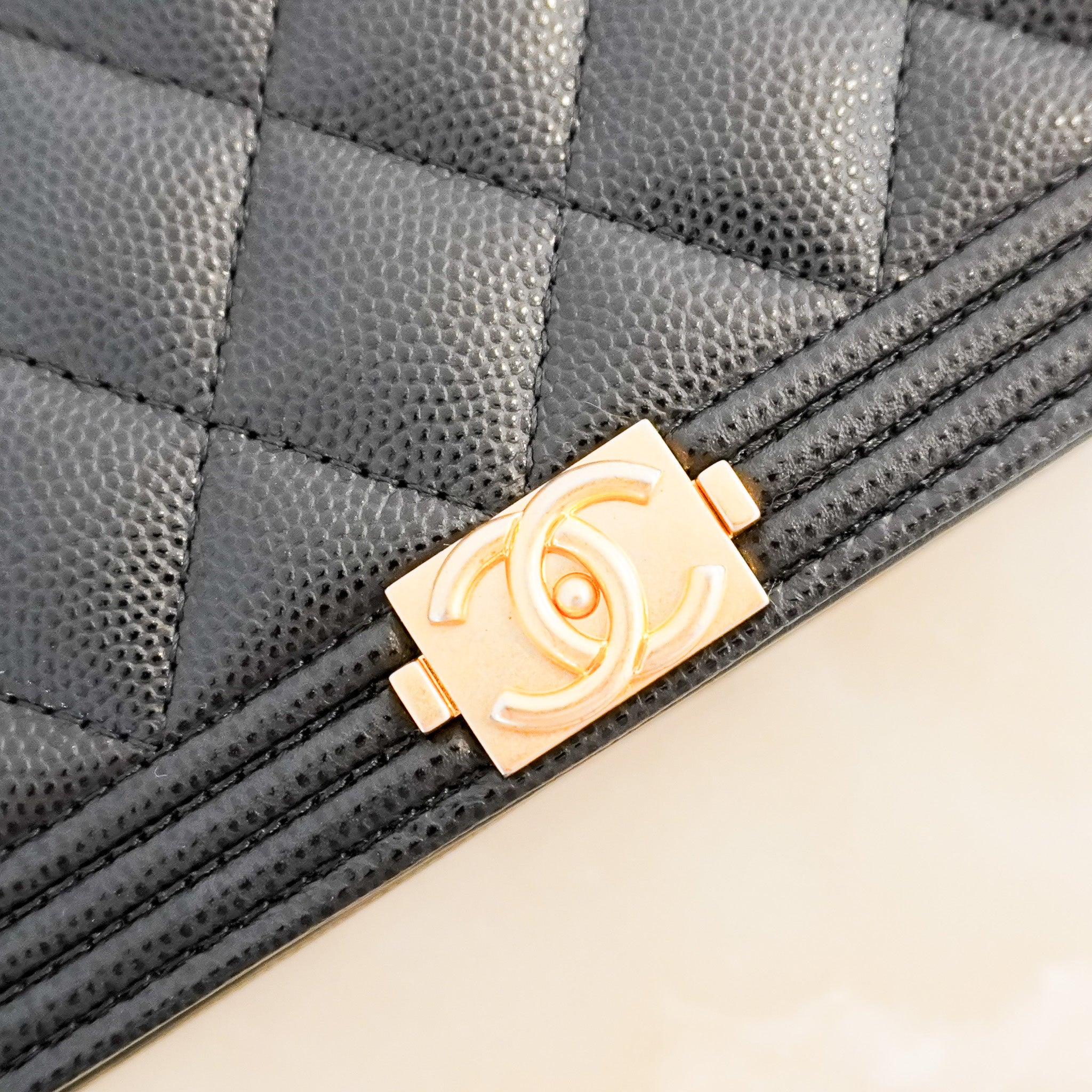 CURRENT SEASON Chanel BOY Wallet On Chain RRP £2,860 | Authentic Preloved - Reloved Again