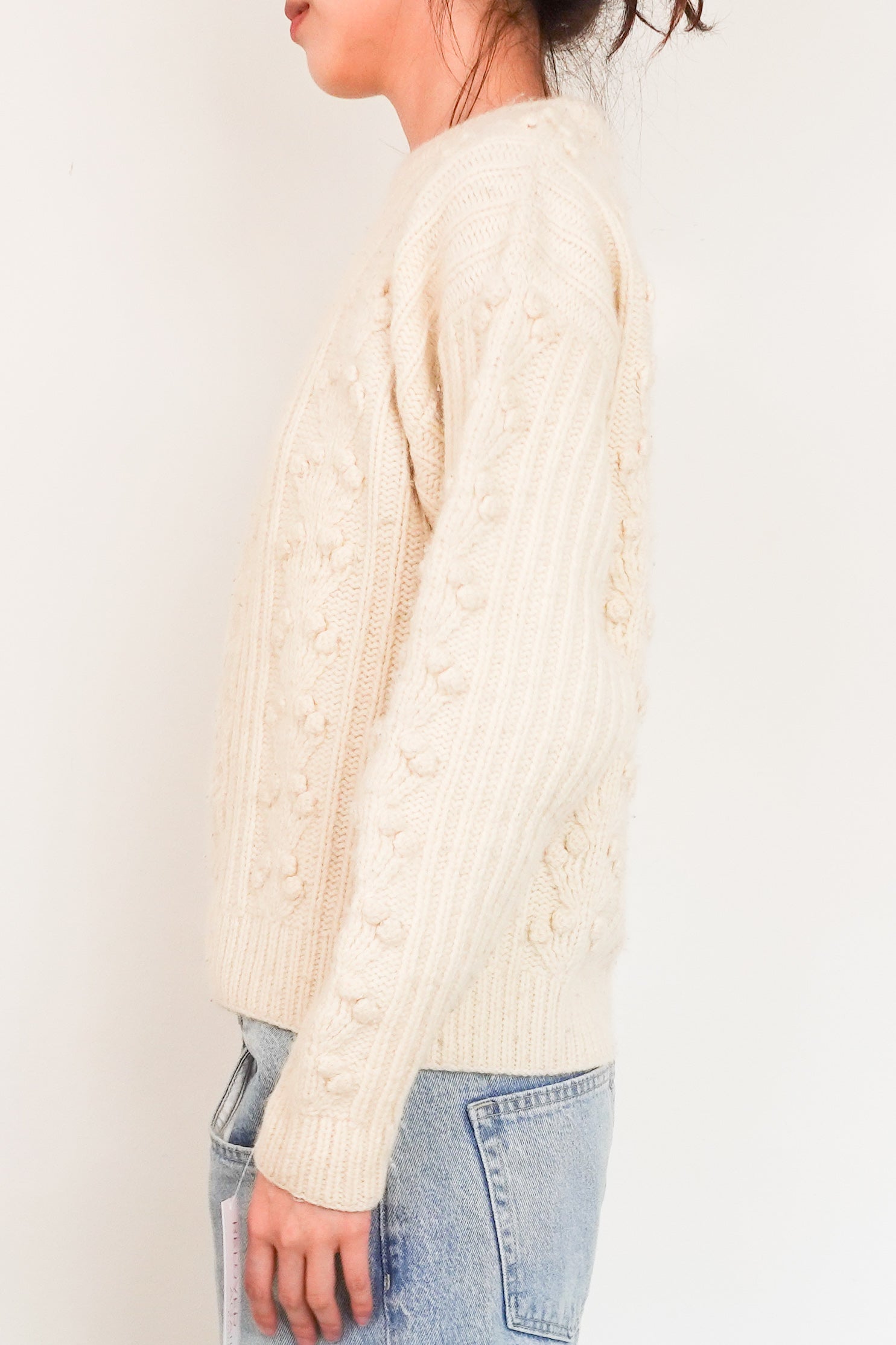 Cream knitted jumper RRP £200